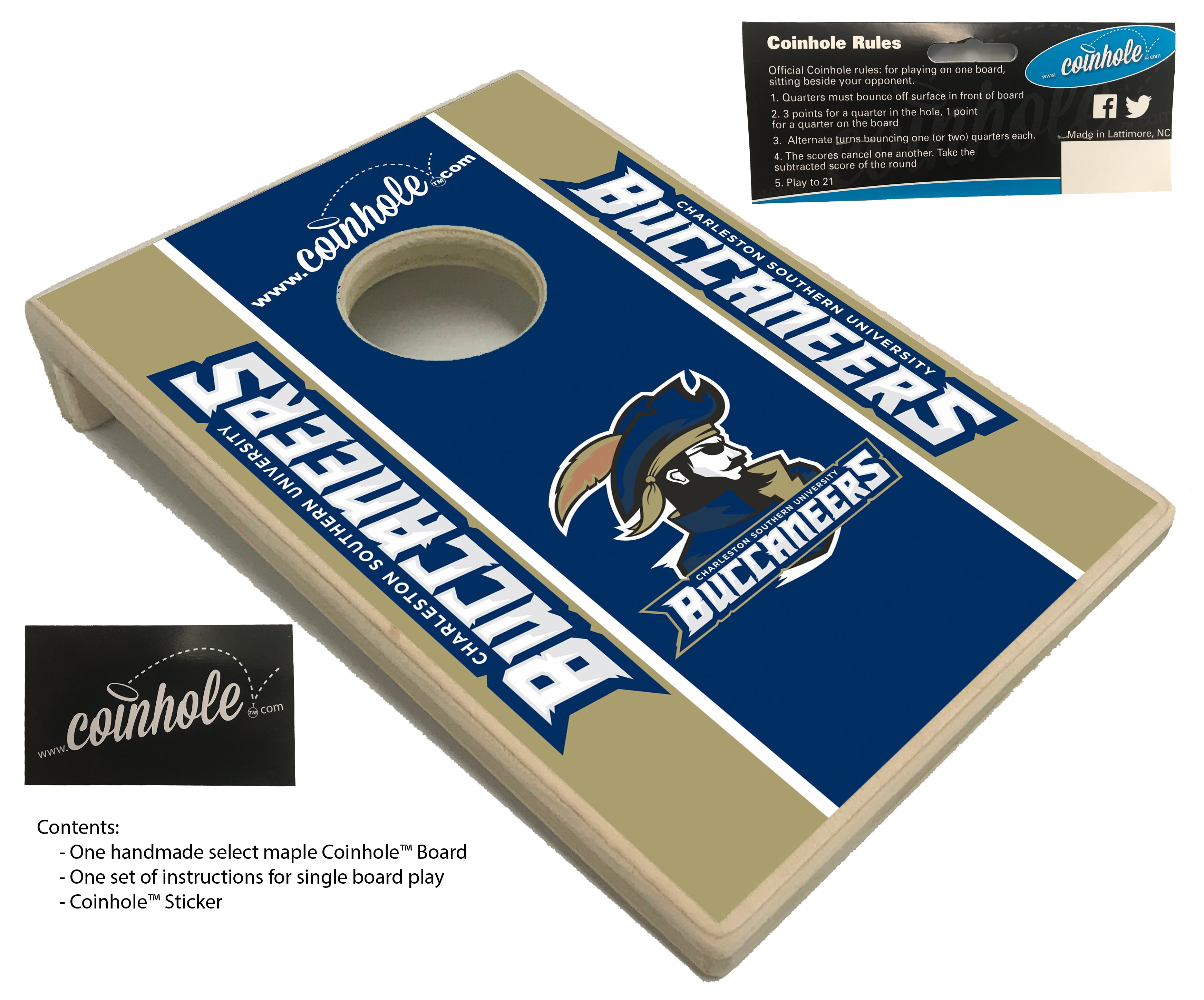 Charleston Southern University Coinhole Board charleston-southern-university-coinhole-board