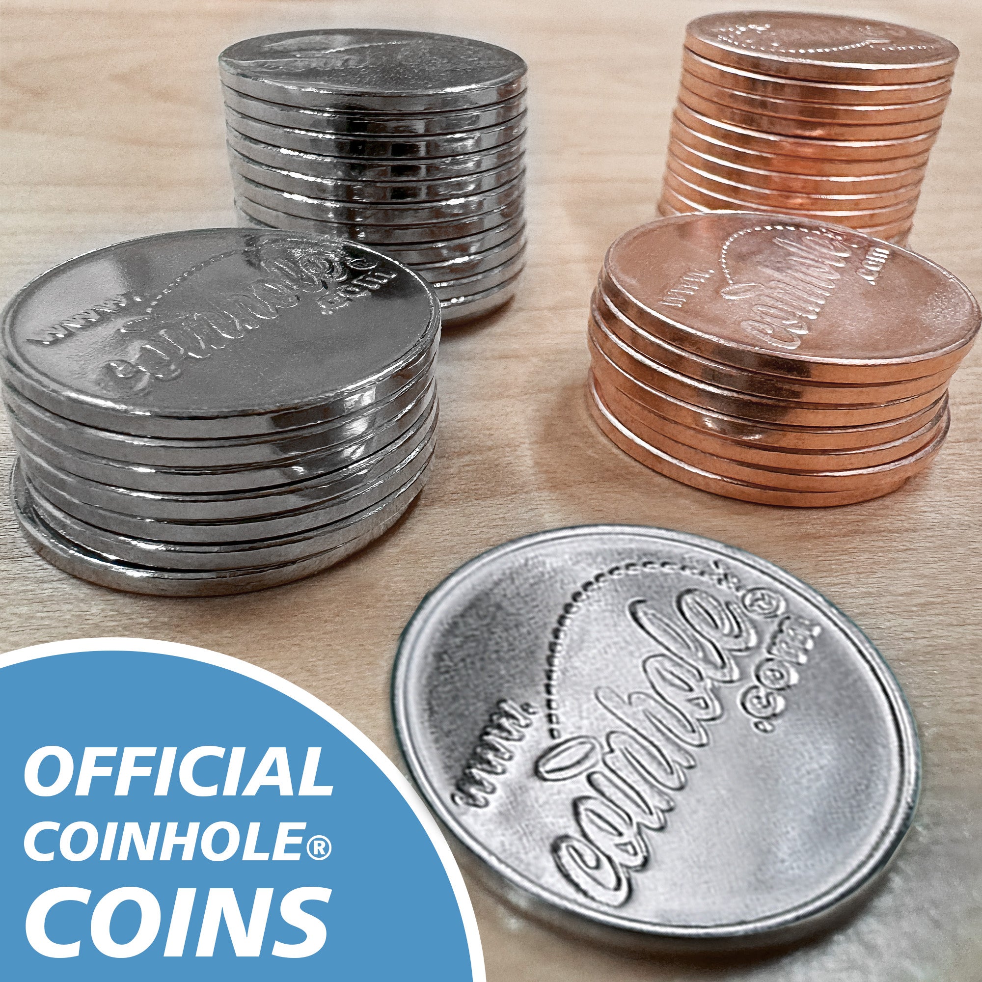 Coinhole® Coin Combo Pack - 10 Sets of 4 Coins