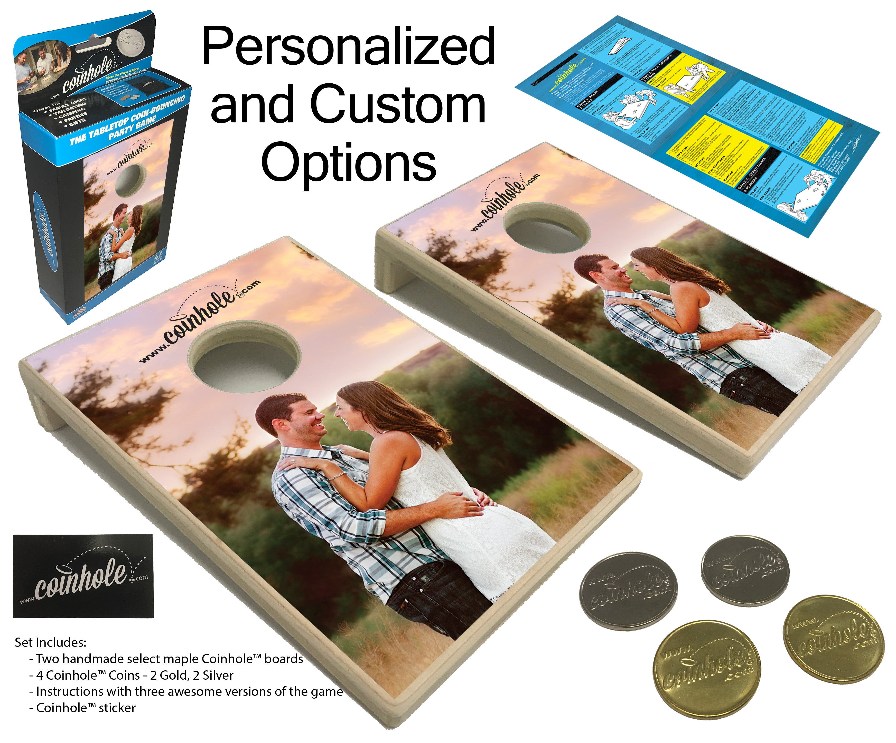 Custom Coinhole® Tabletop Game Set