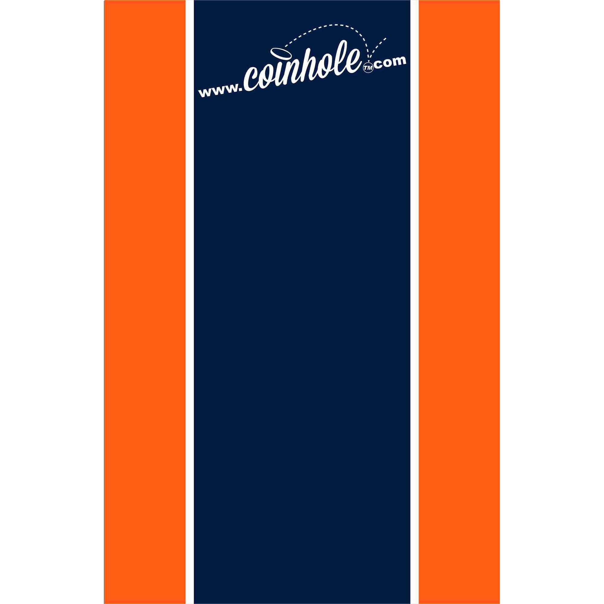 Dark Blue and Orange Stripe Coinhole®