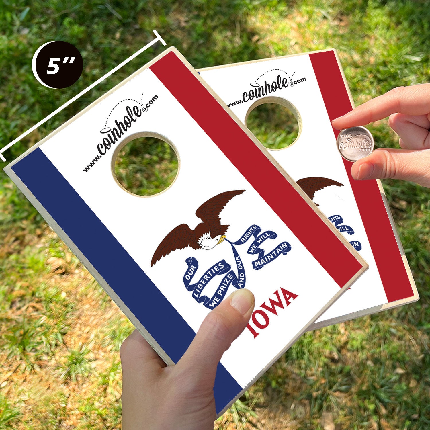 Iowa State Flag Coinhole®