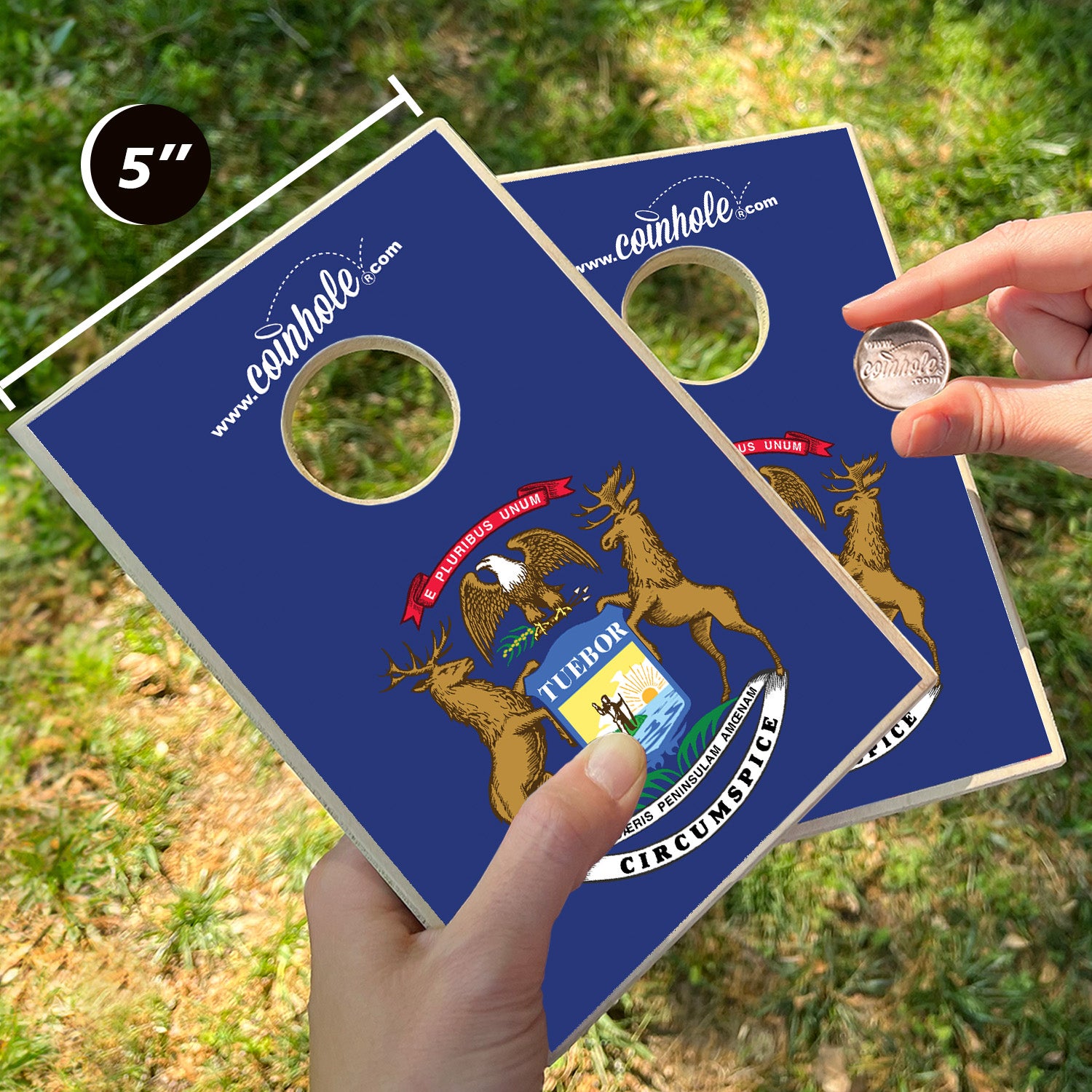 Michigan State Flag Coinhole®