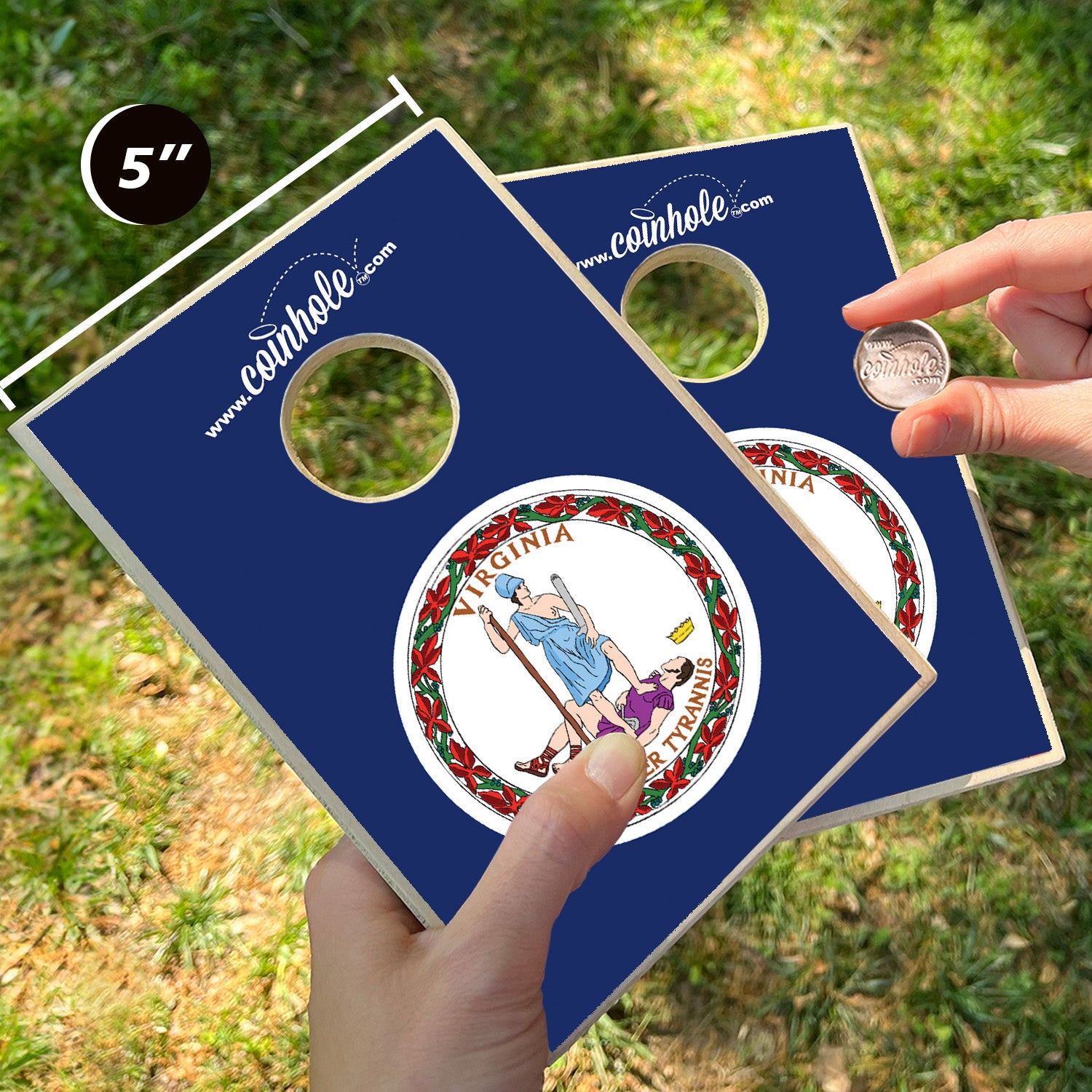 Virginia State Flag Coinhole®