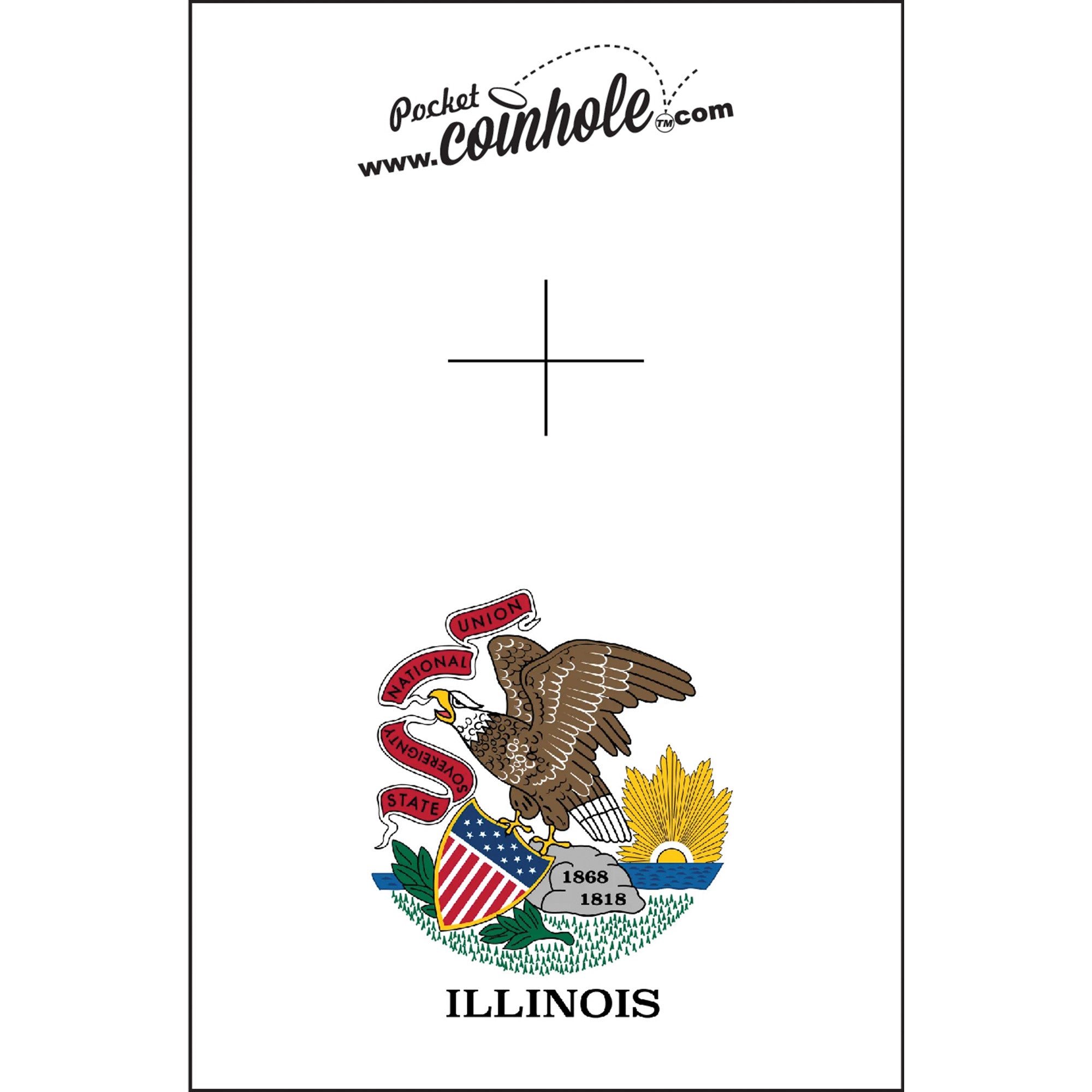 Illinois State Flag Coinhole®
