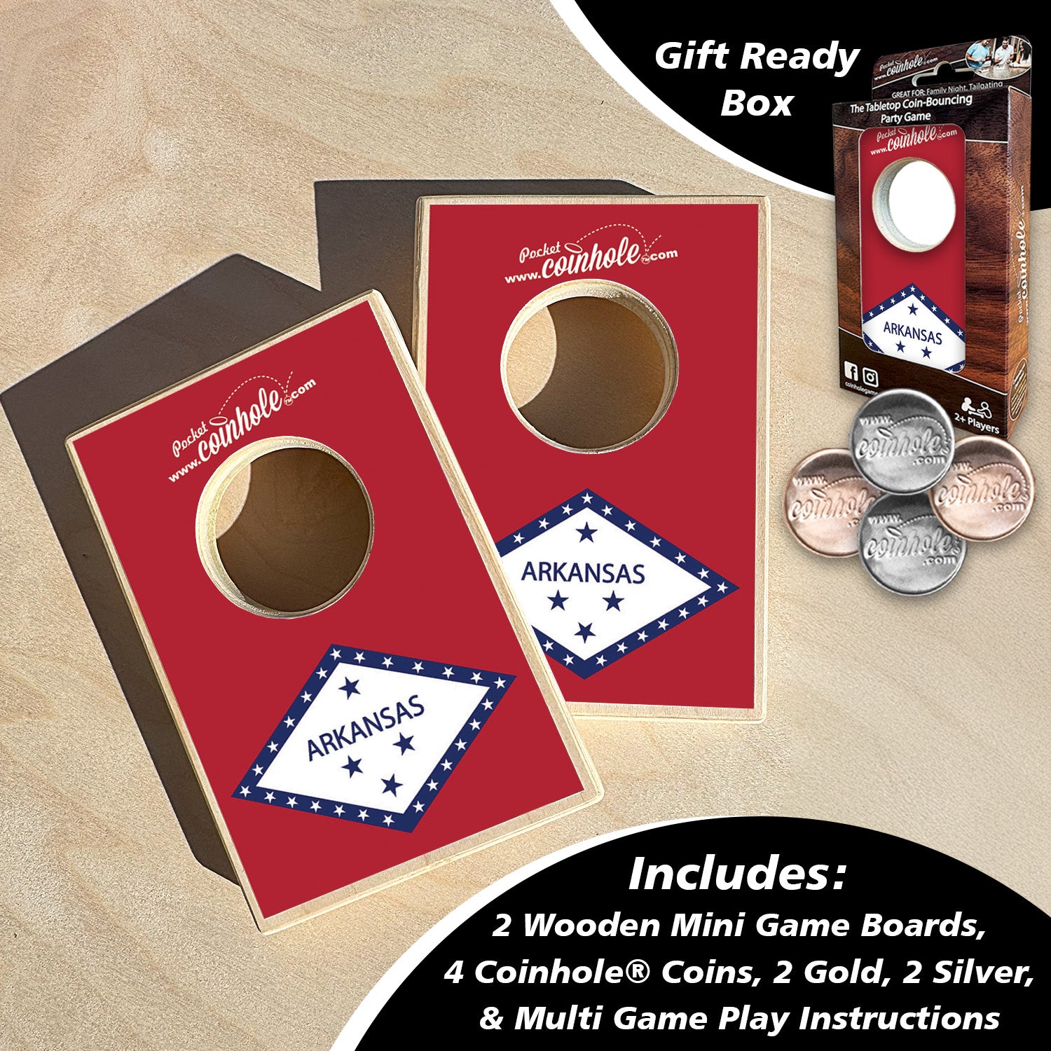 Arkansas State Flag Coinhole®