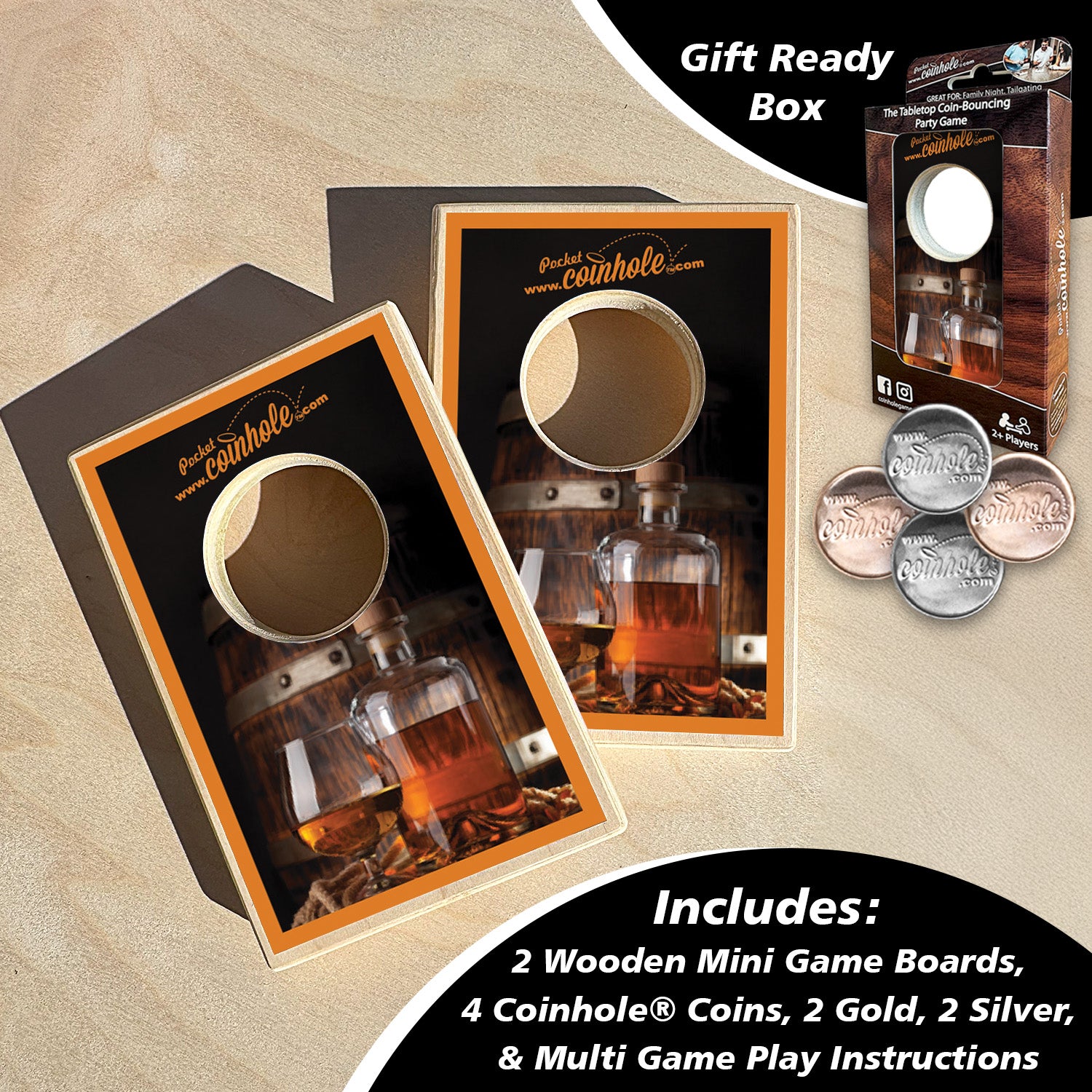 Bourbon/Whiskey Drinker Coinhole®