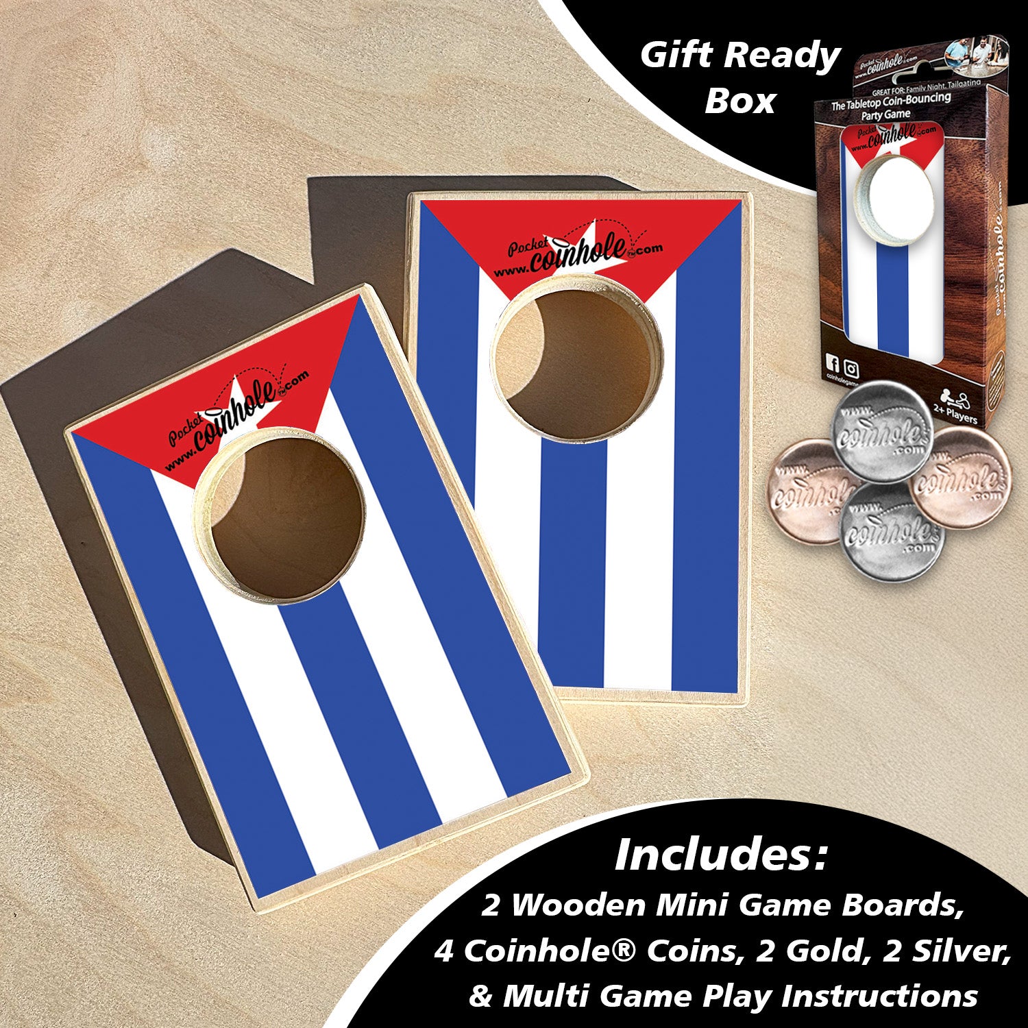 Cuba Flag Coinhole®
