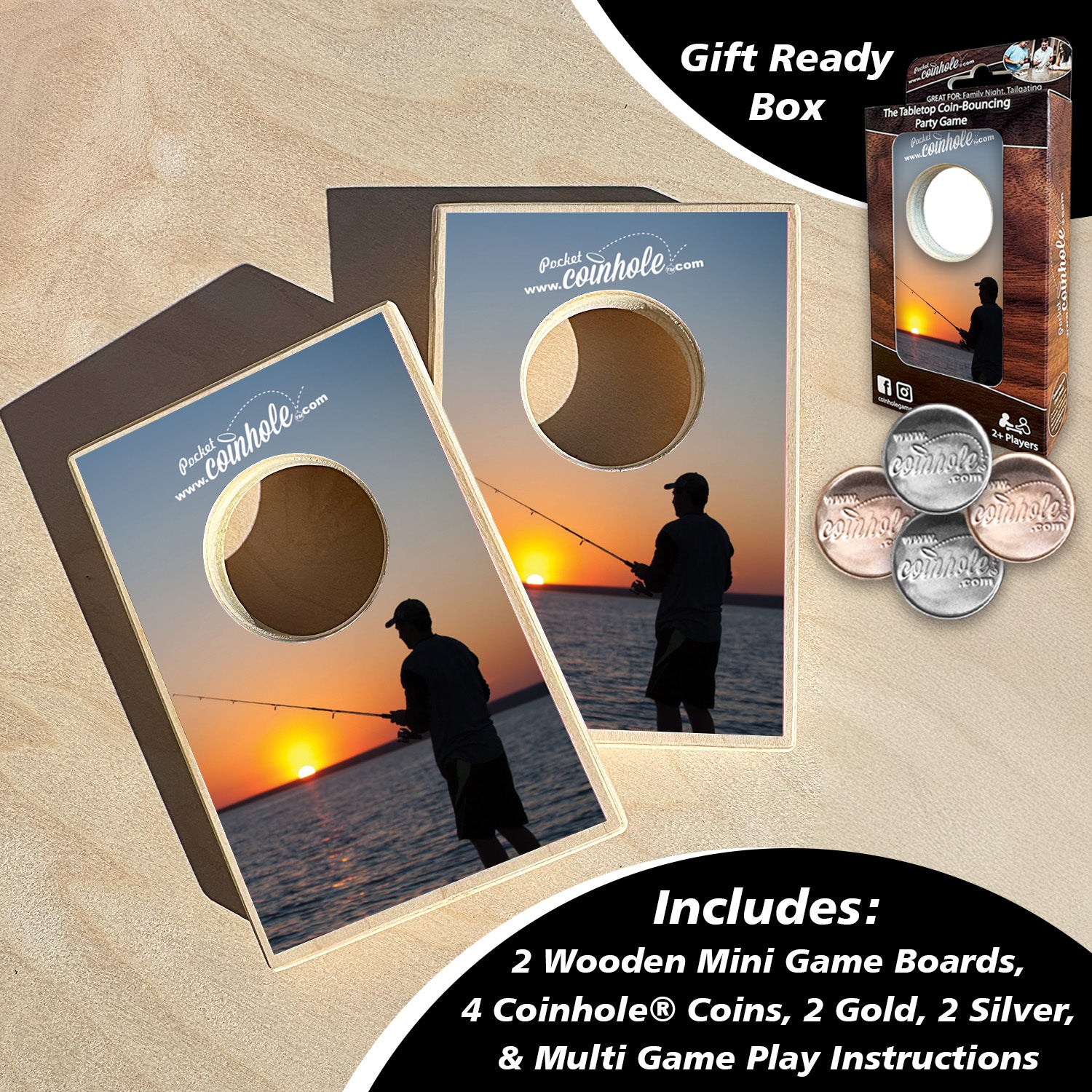 Fishing on the Beach Coinhole®