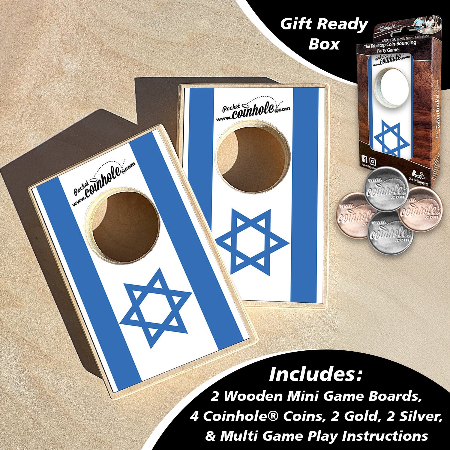 Israel Flag Coinhole®