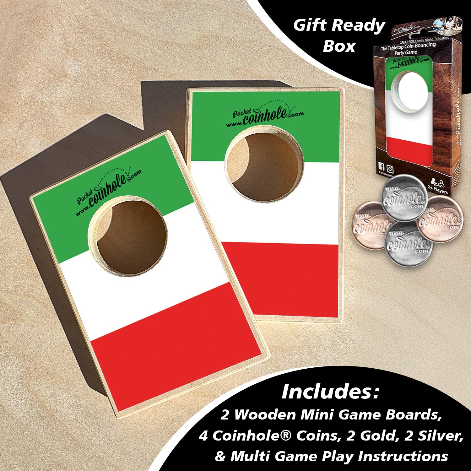 Italy Flag Coinhole®