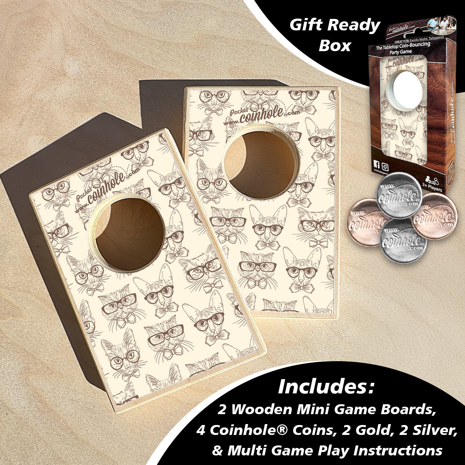 Multiple Cats Coinhole®