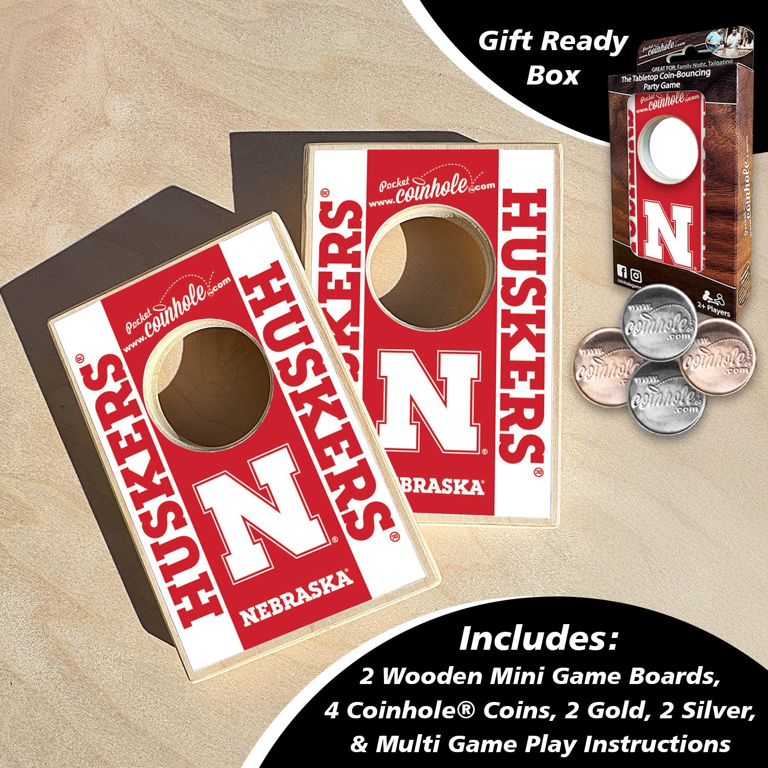 Nebraska Huskers Coinhole®