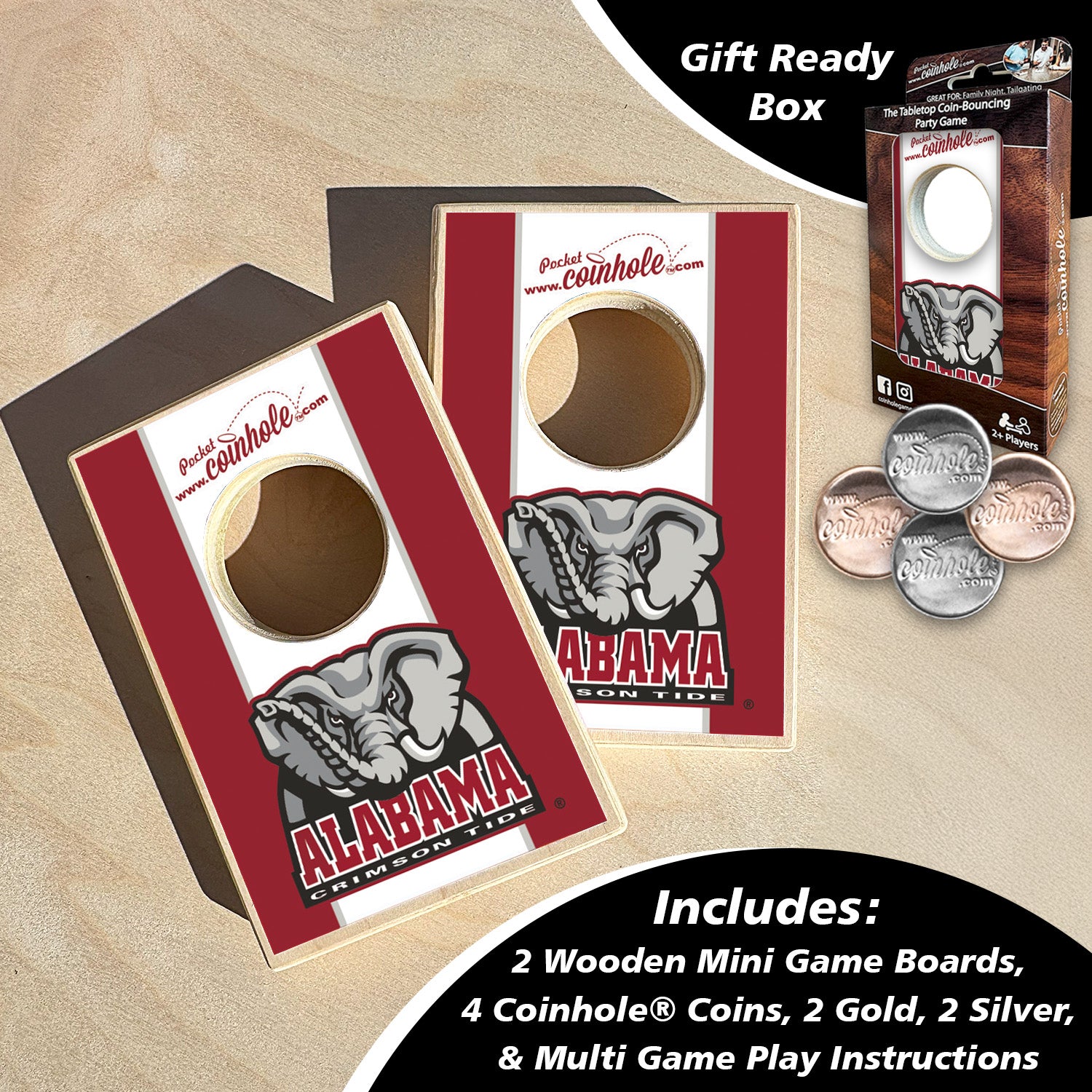 Alabama Crimson Tide Mascot Coinhole®