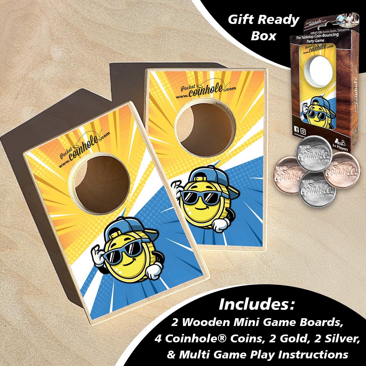 Carl the Coin Mascot Coinhole®