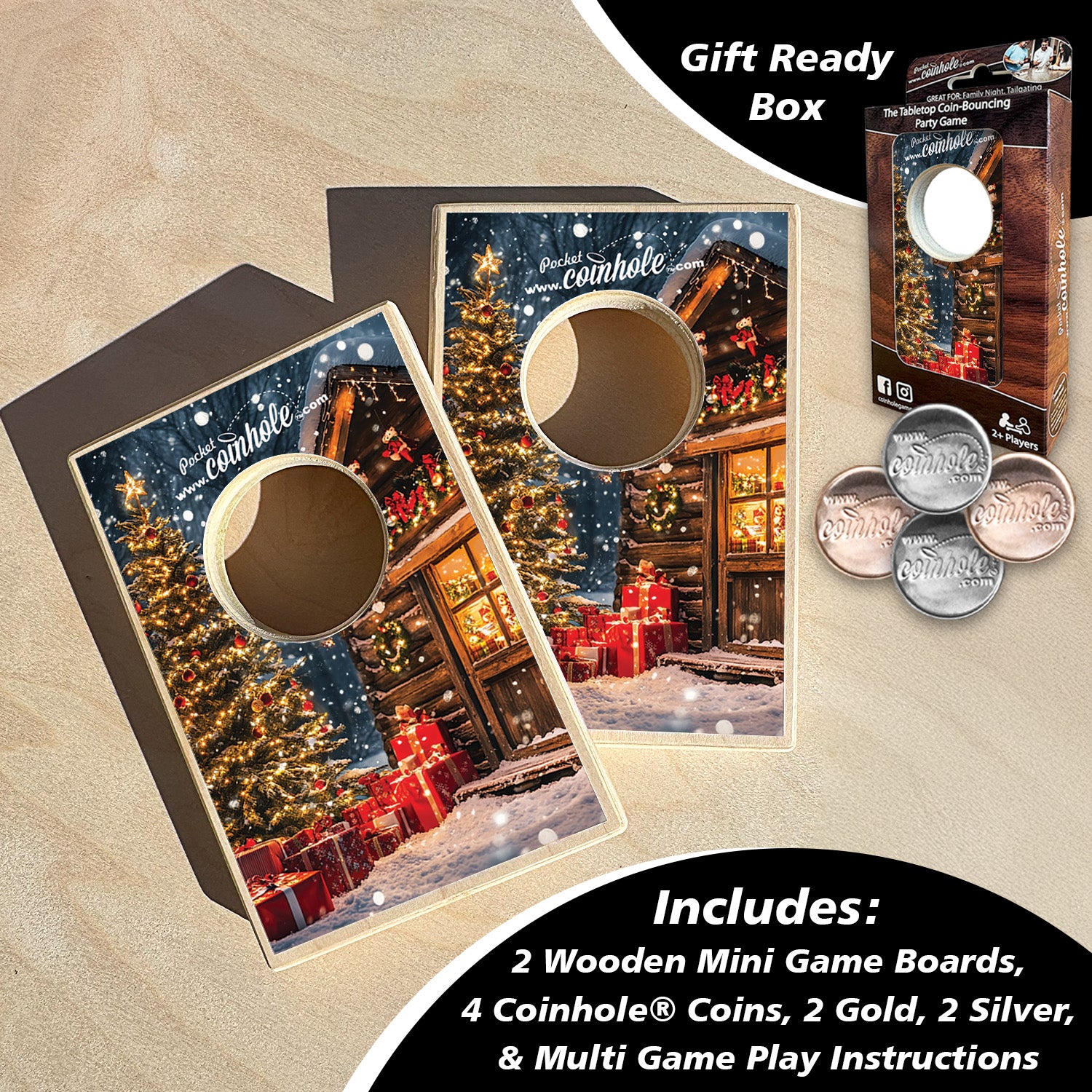 Christmas Cottage Coinhole®