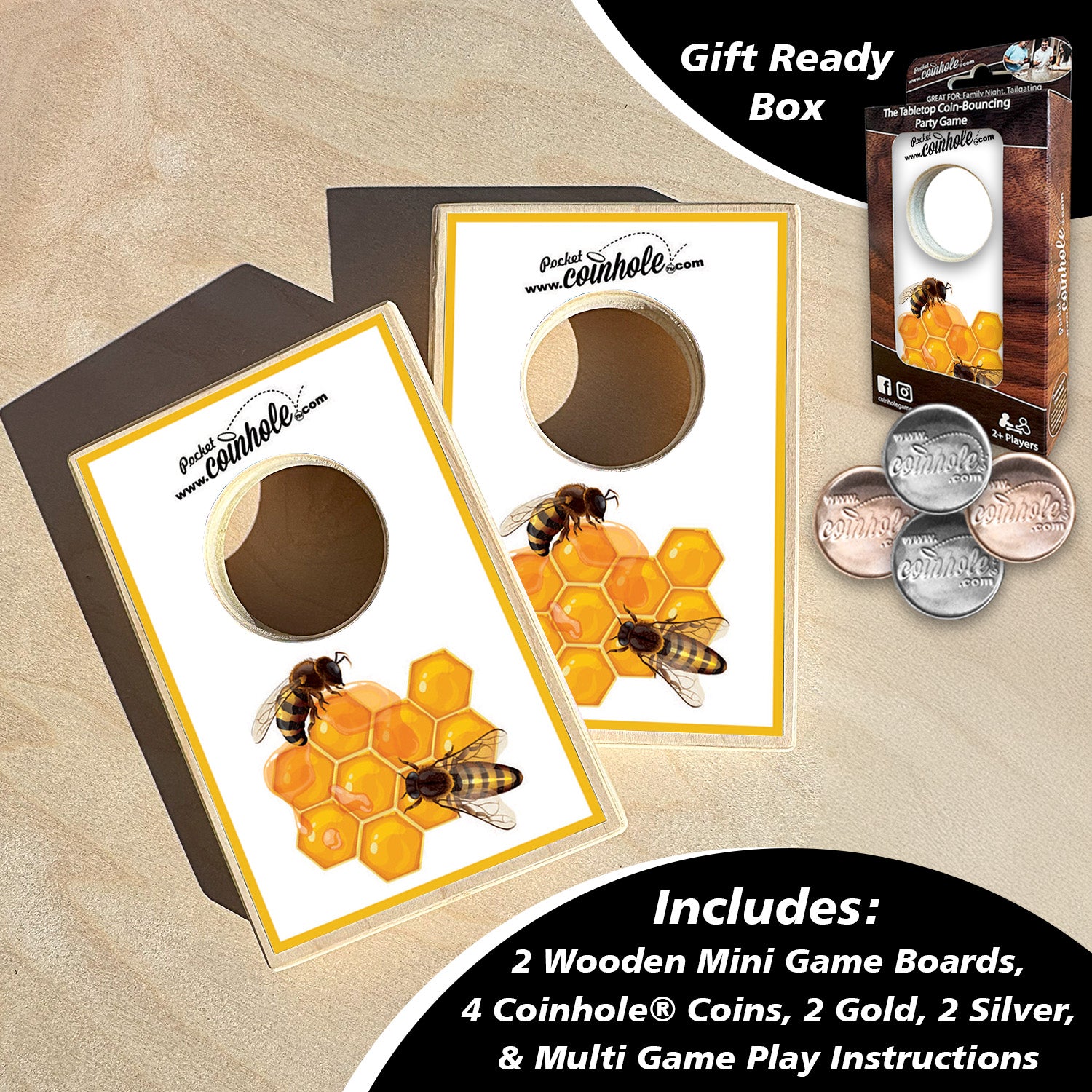 Honey Bee Coinhole®