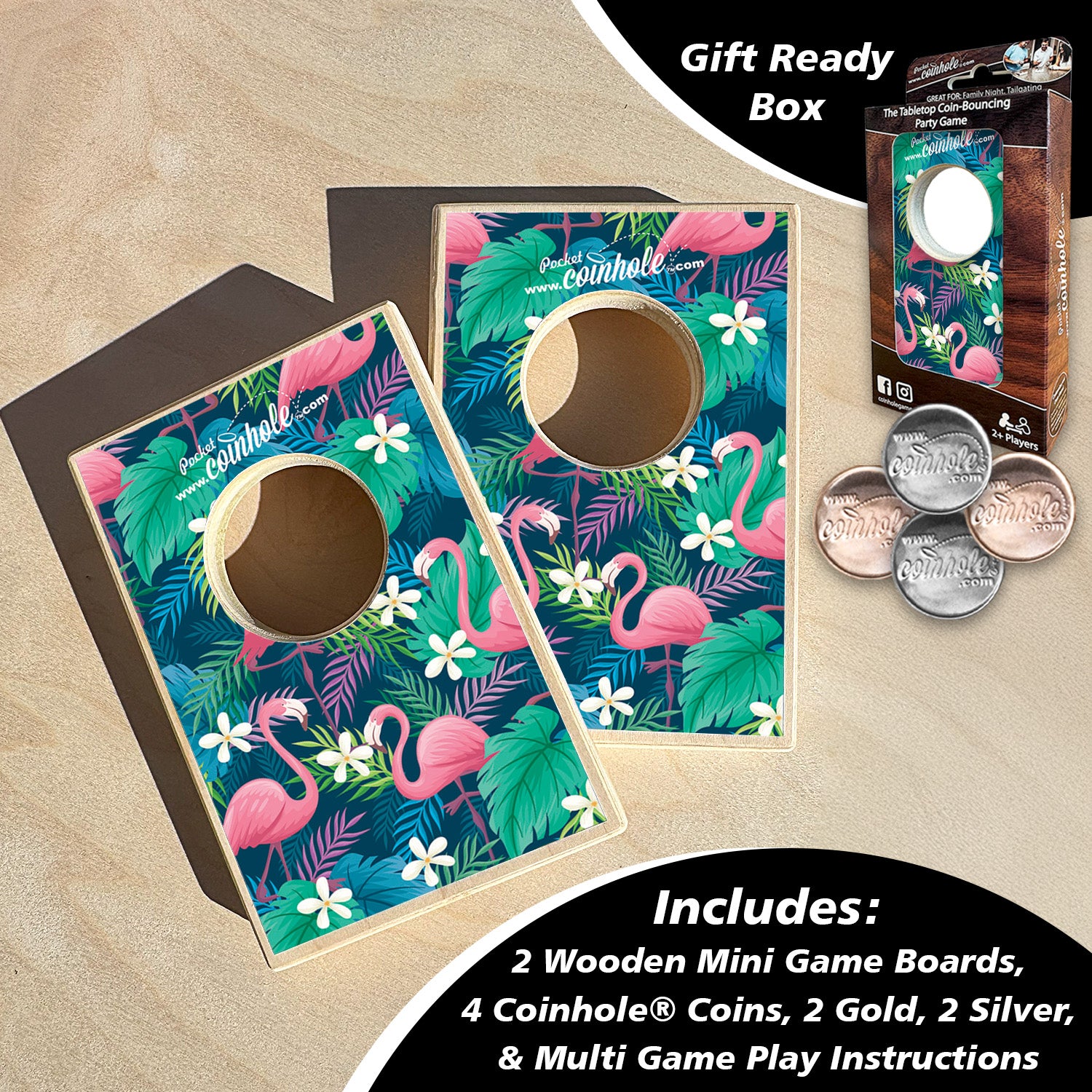 Tropical Flamingo Coinhole®