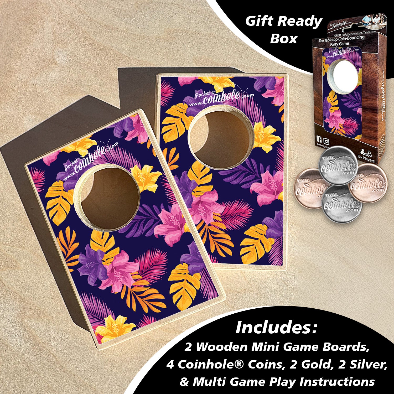 Tropical Flowers Coinhole®
