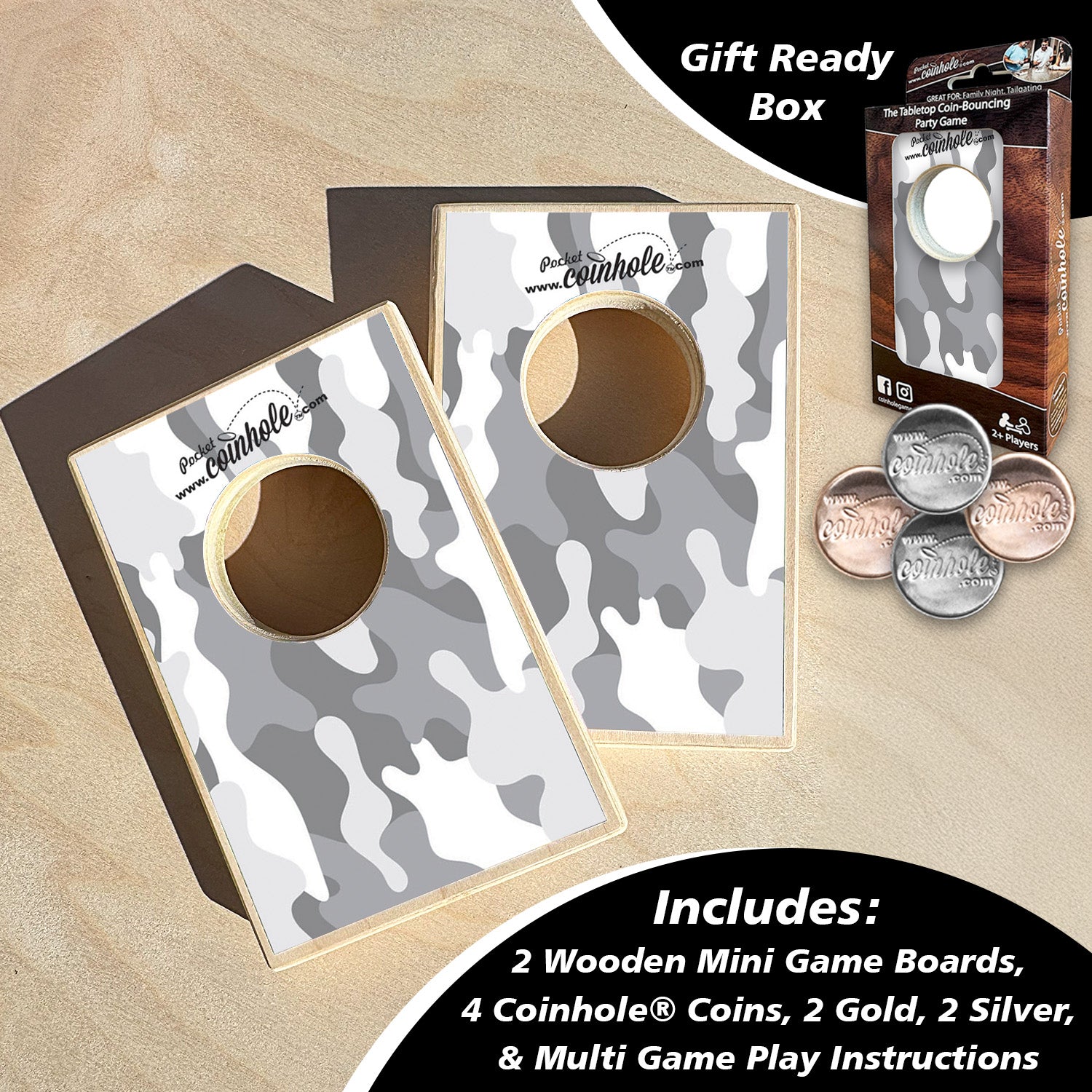 White Camo Coinhole®
