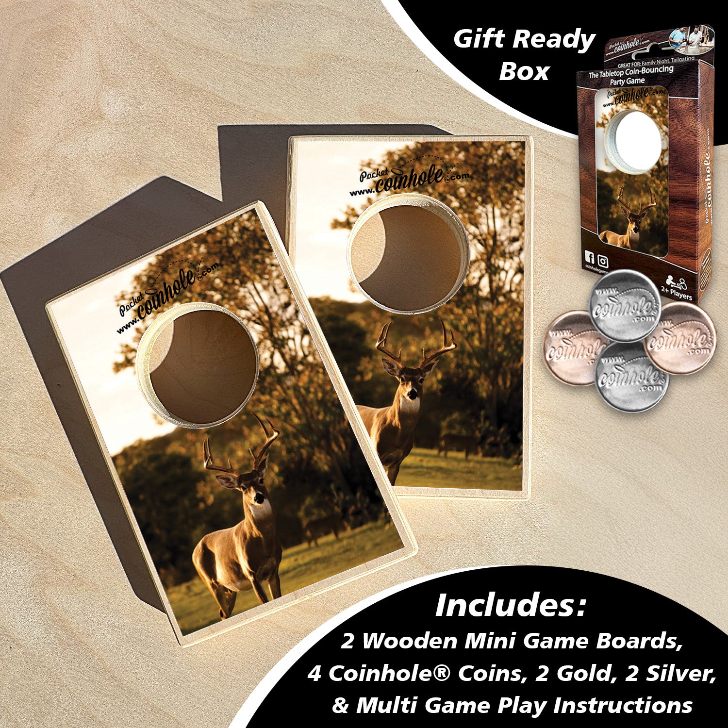 White Tail Deer Coinhole®
