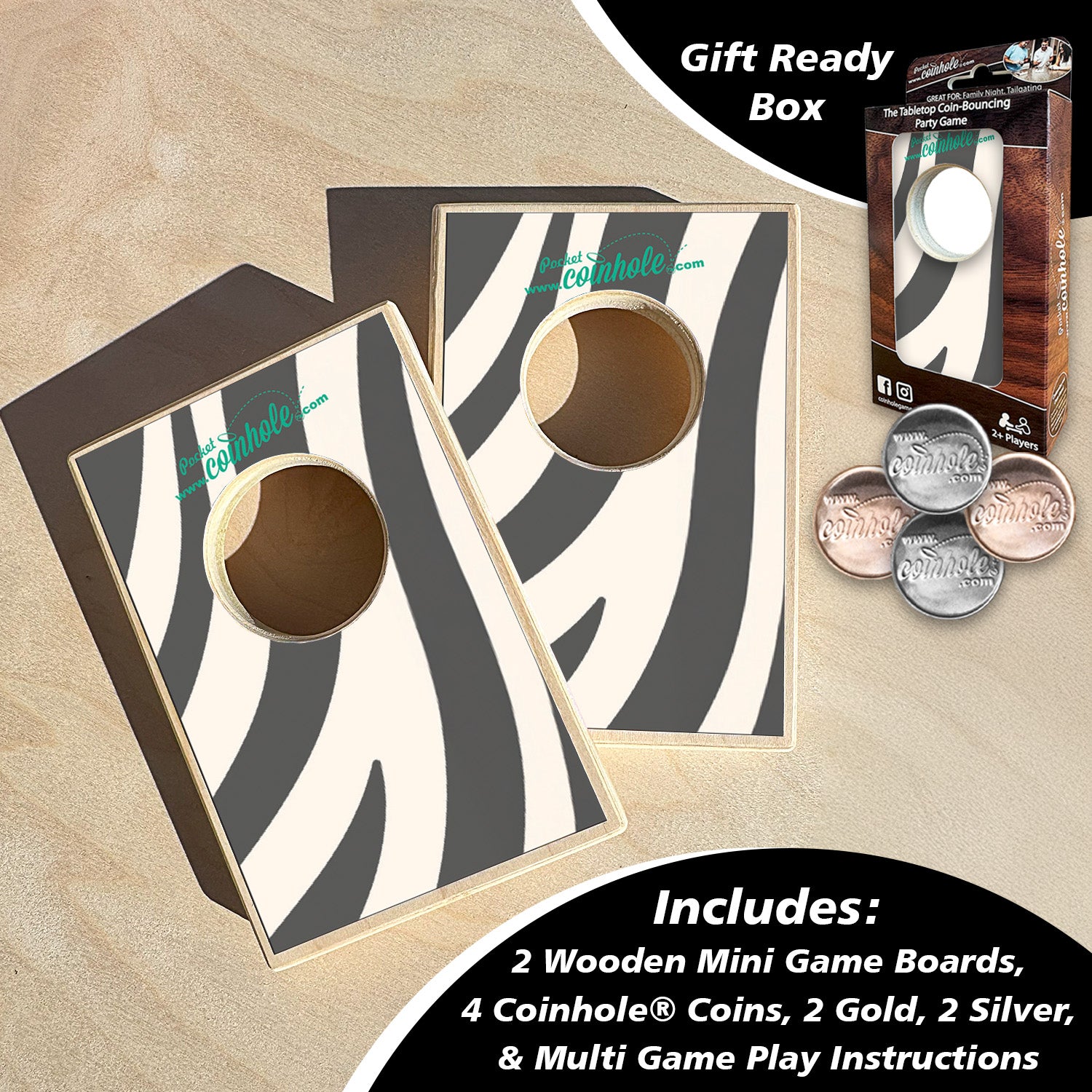 Zebra Coinhole®