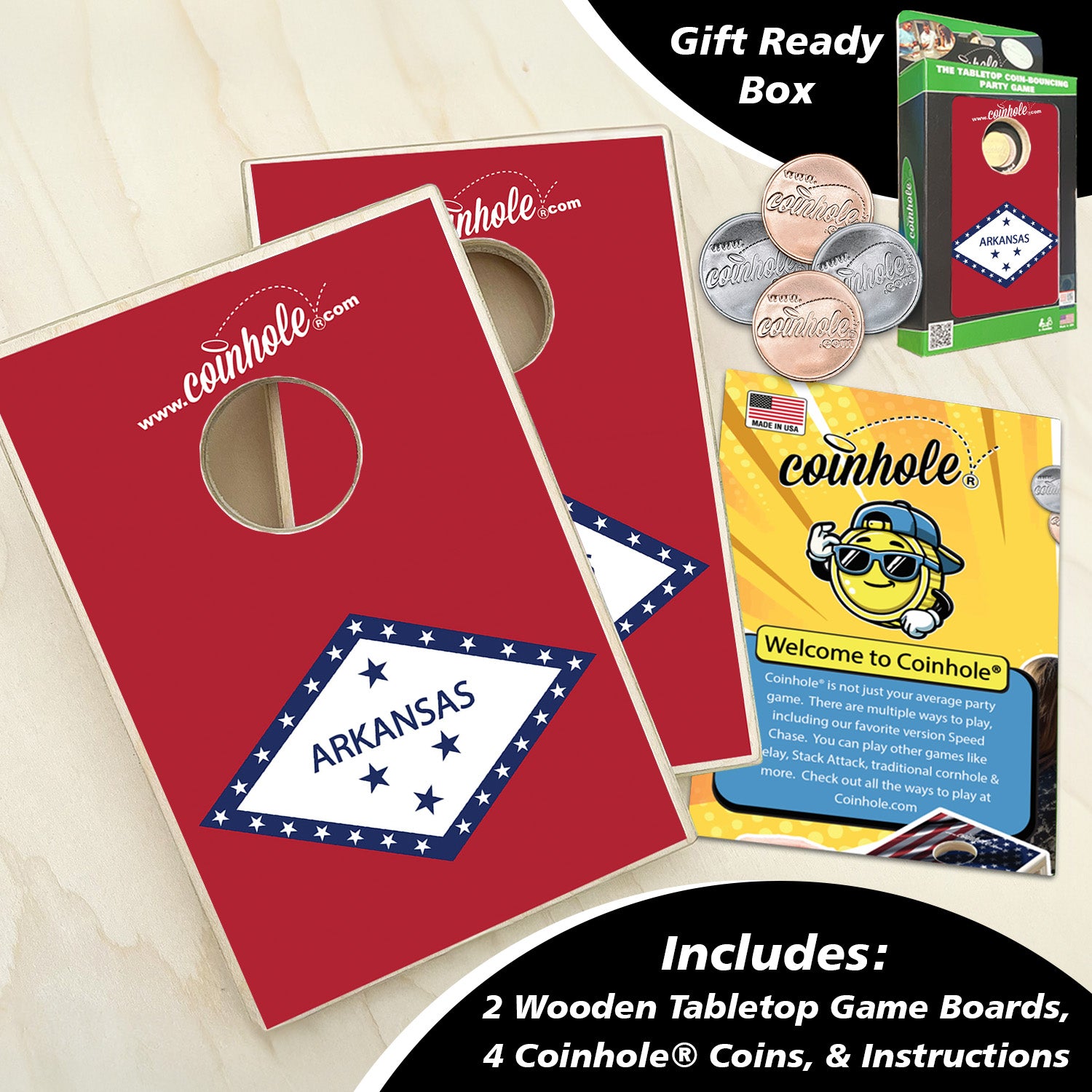 Arkansas State Flag Coinhole®