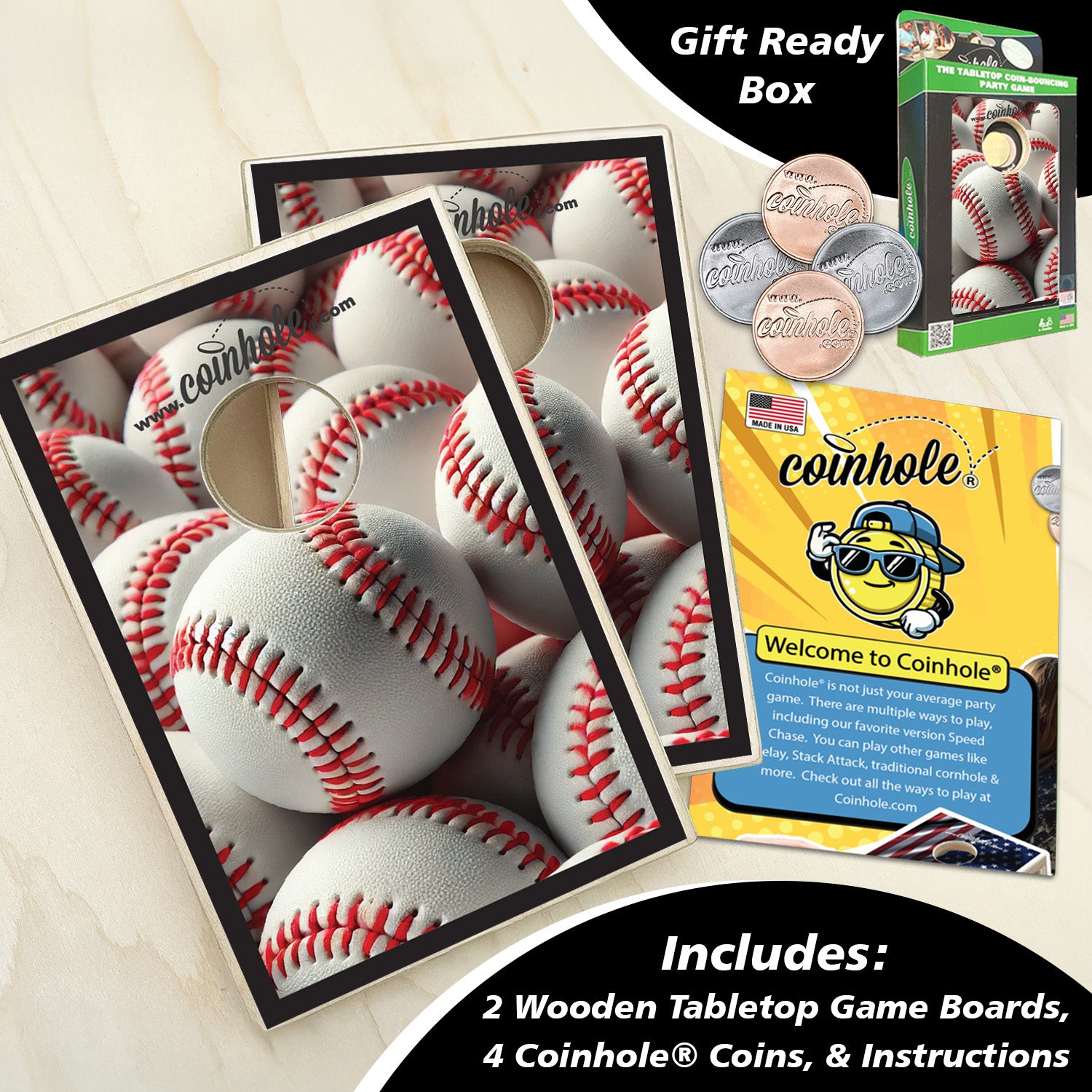 Baseball Balls Coinhole®