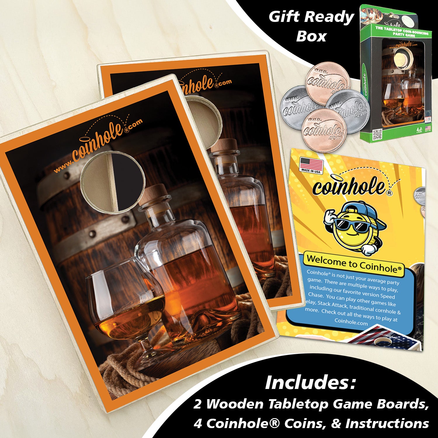 Bourbon/Whiskey Drinker Coinhole®