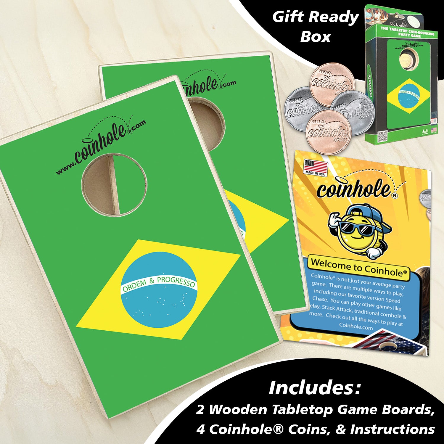 Brazil Flag Coinhole®