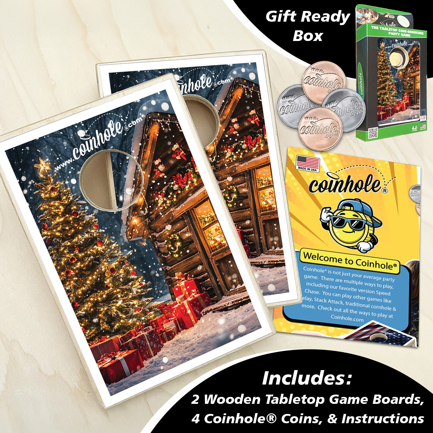 Christmas Cottage Coinhole®