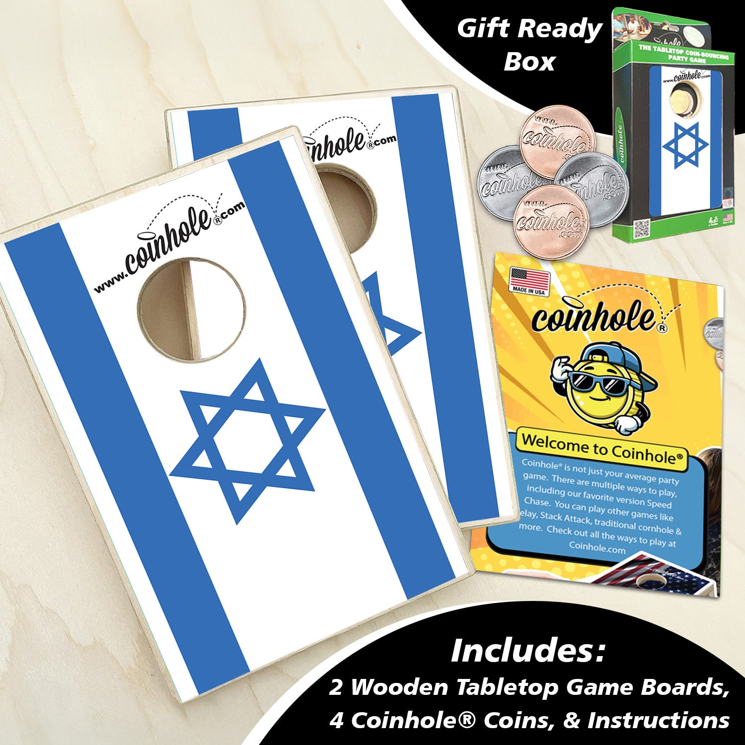 Israel Flag Coinhole®