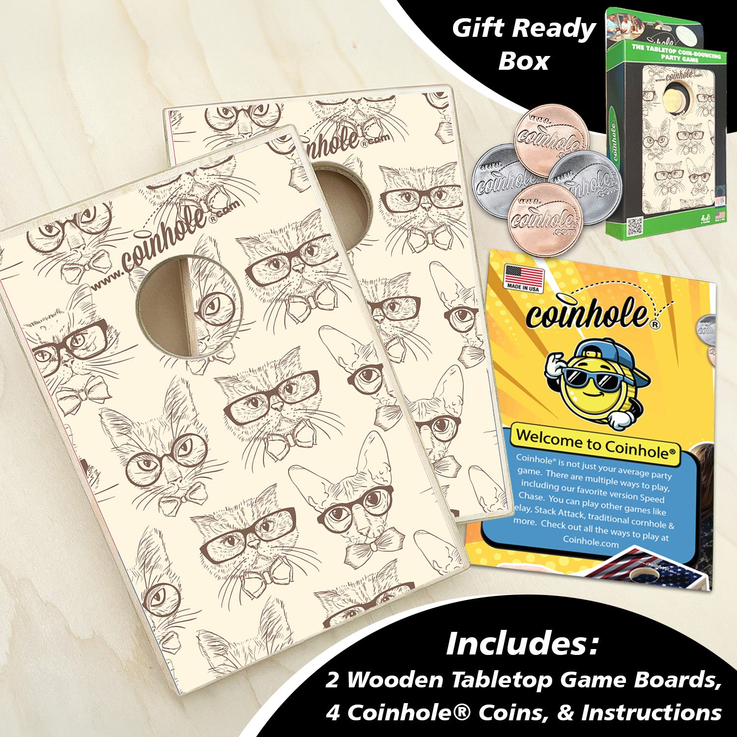 Multiple Cats Coinhole®