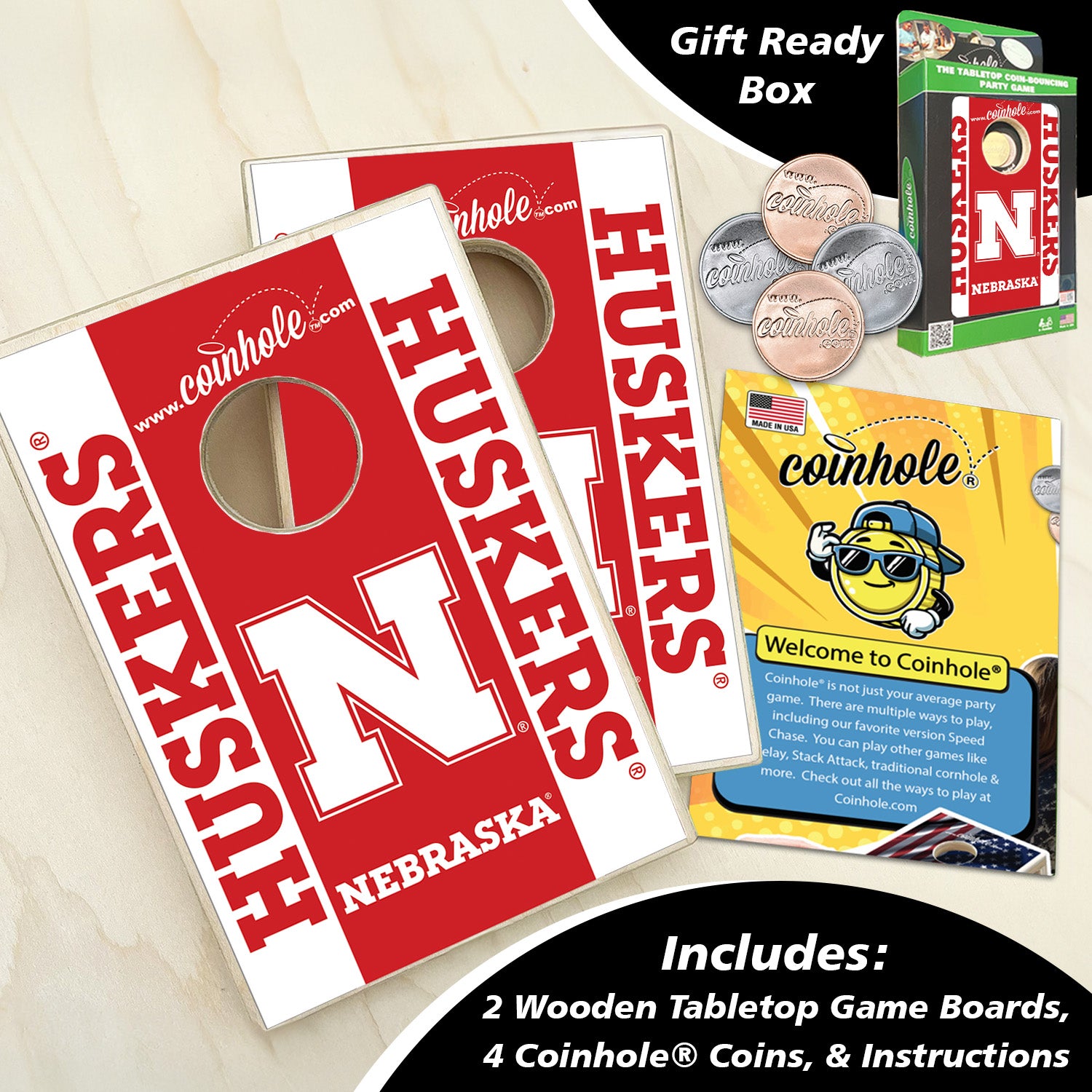 Nebraska Huskers Coinhole®