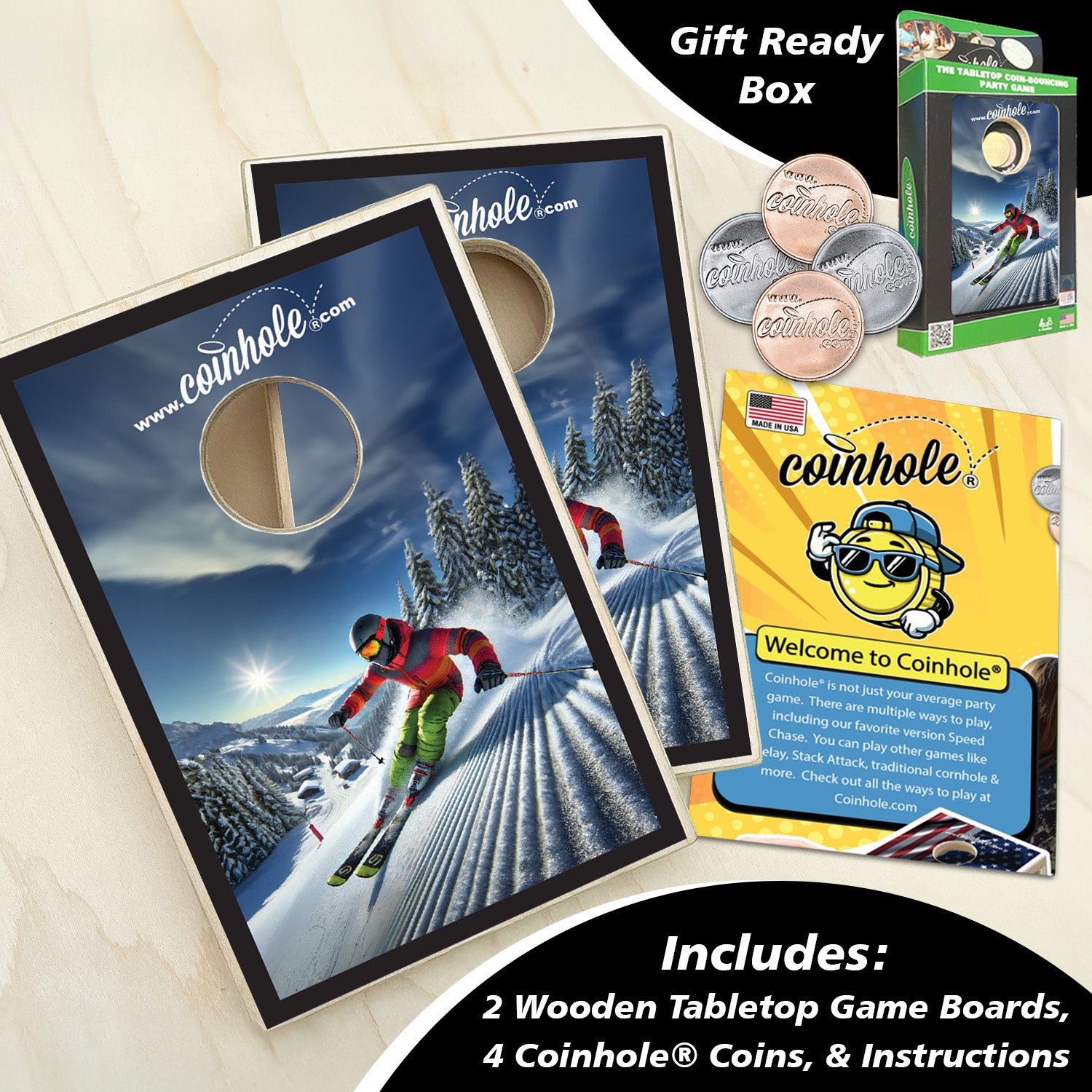Snow Skiing Coinhole®