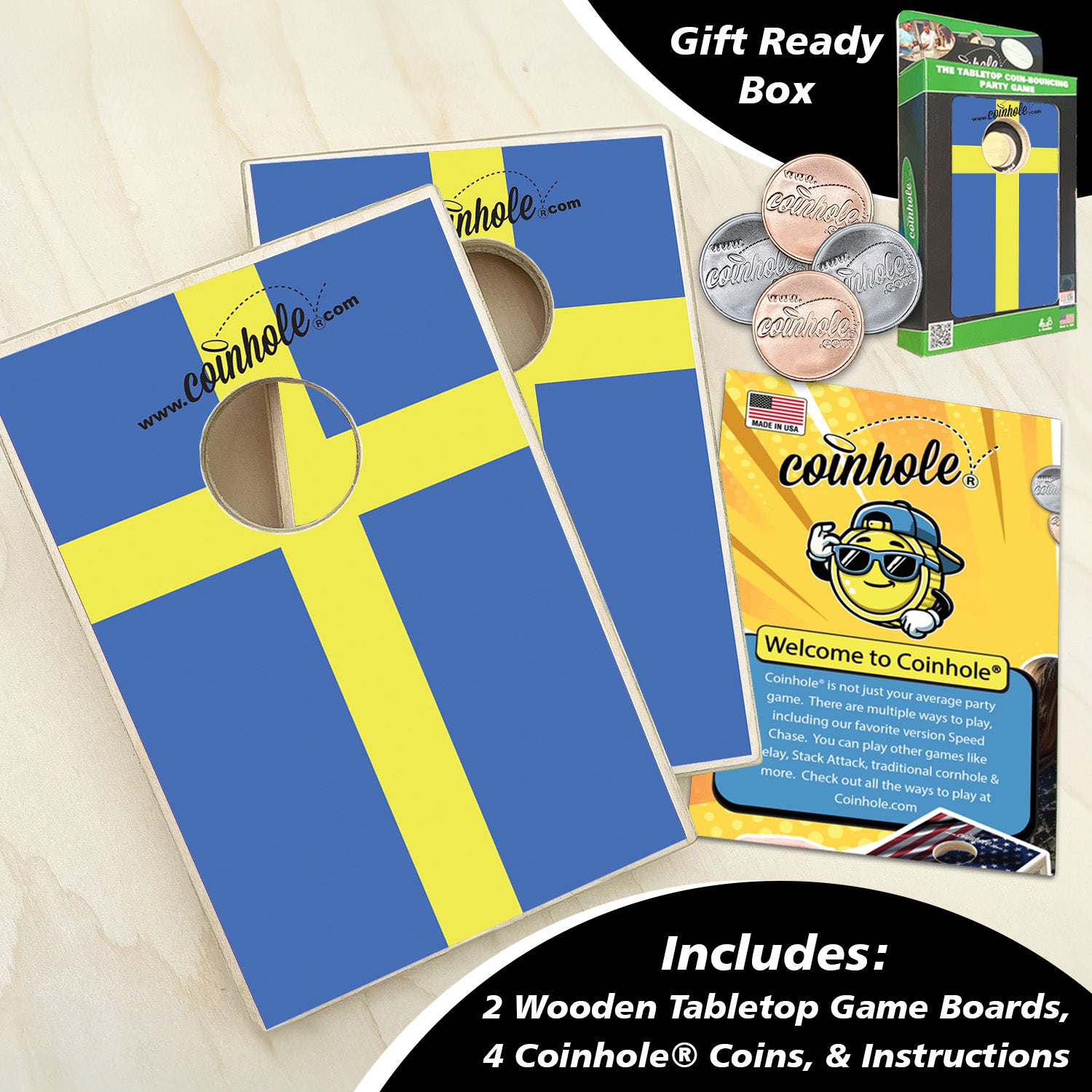 Sweden Flag Coinhole®