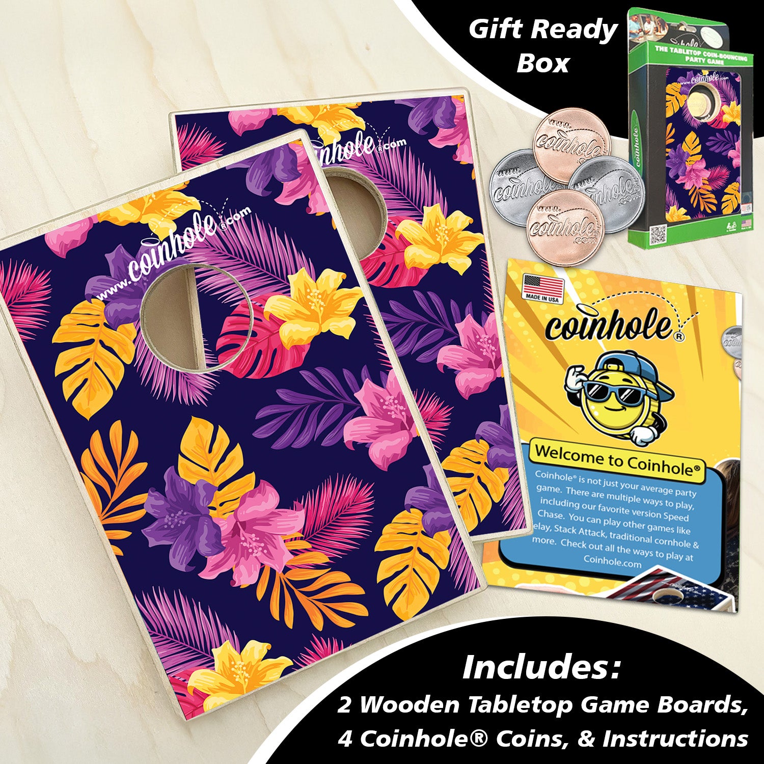 Tropical Flowers Coinhole®