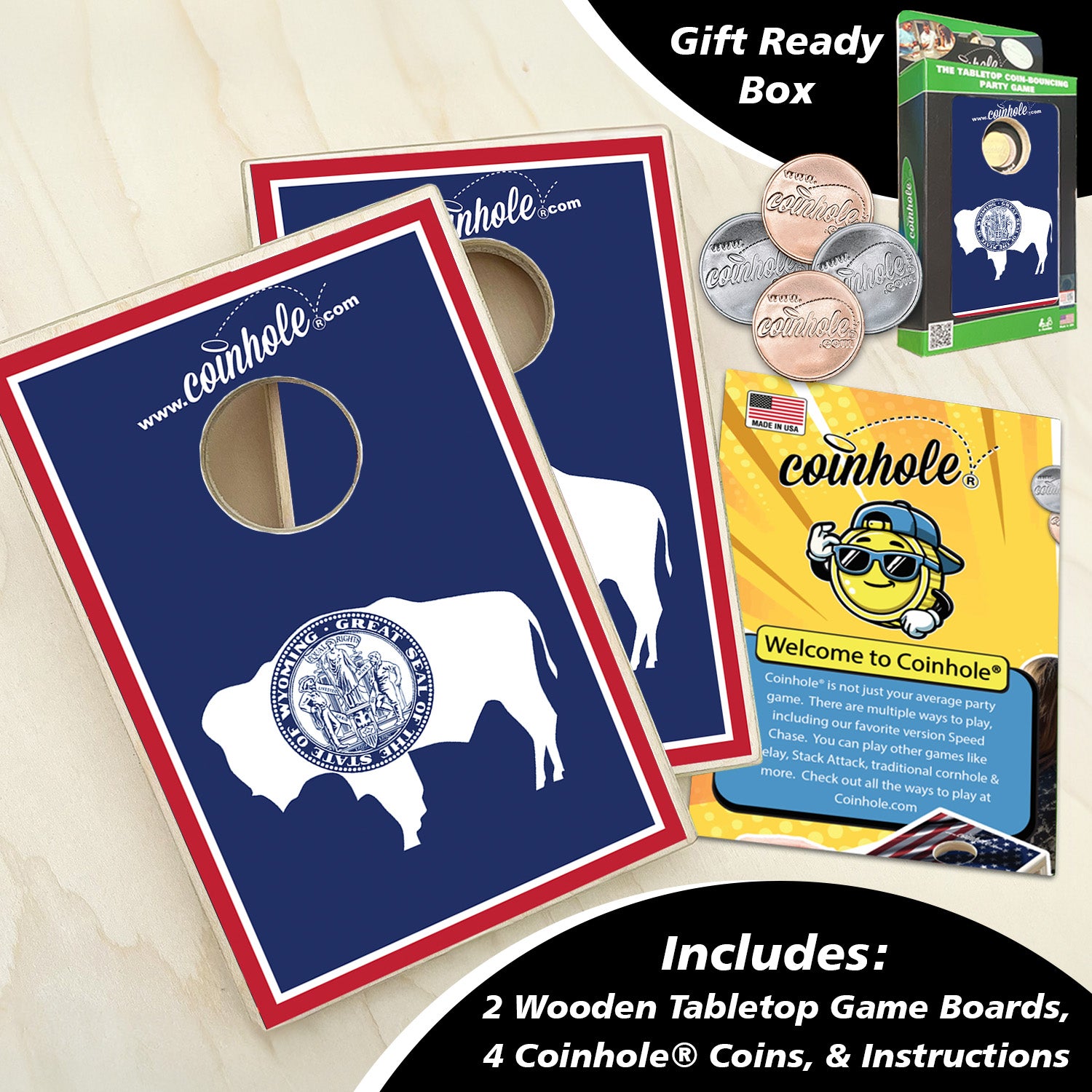 Wyoming State Flag Coinhole®