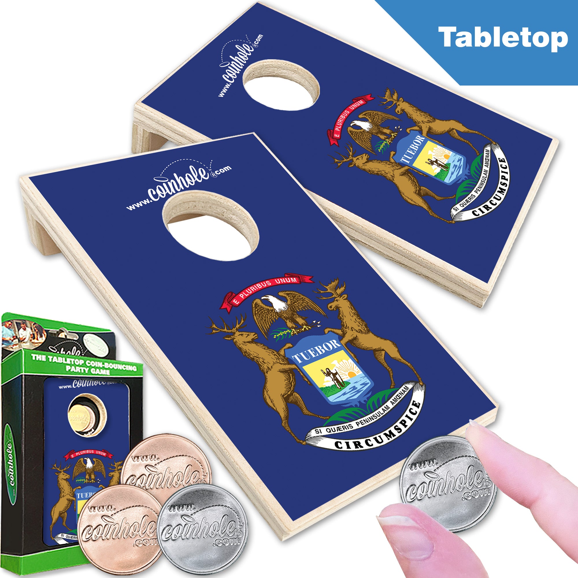 Michigan State Flag Coinhole®