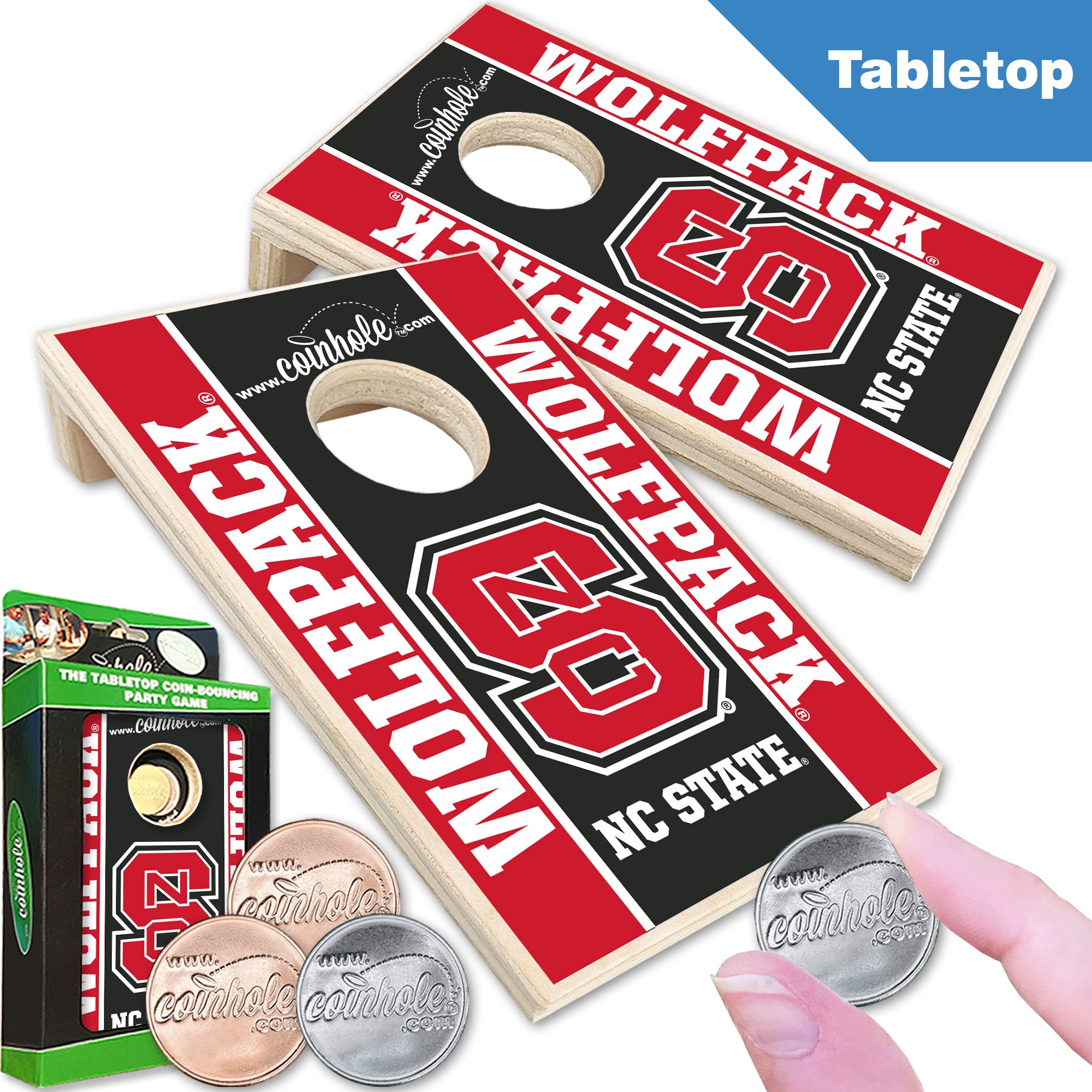 NC State S Black Coinhole®