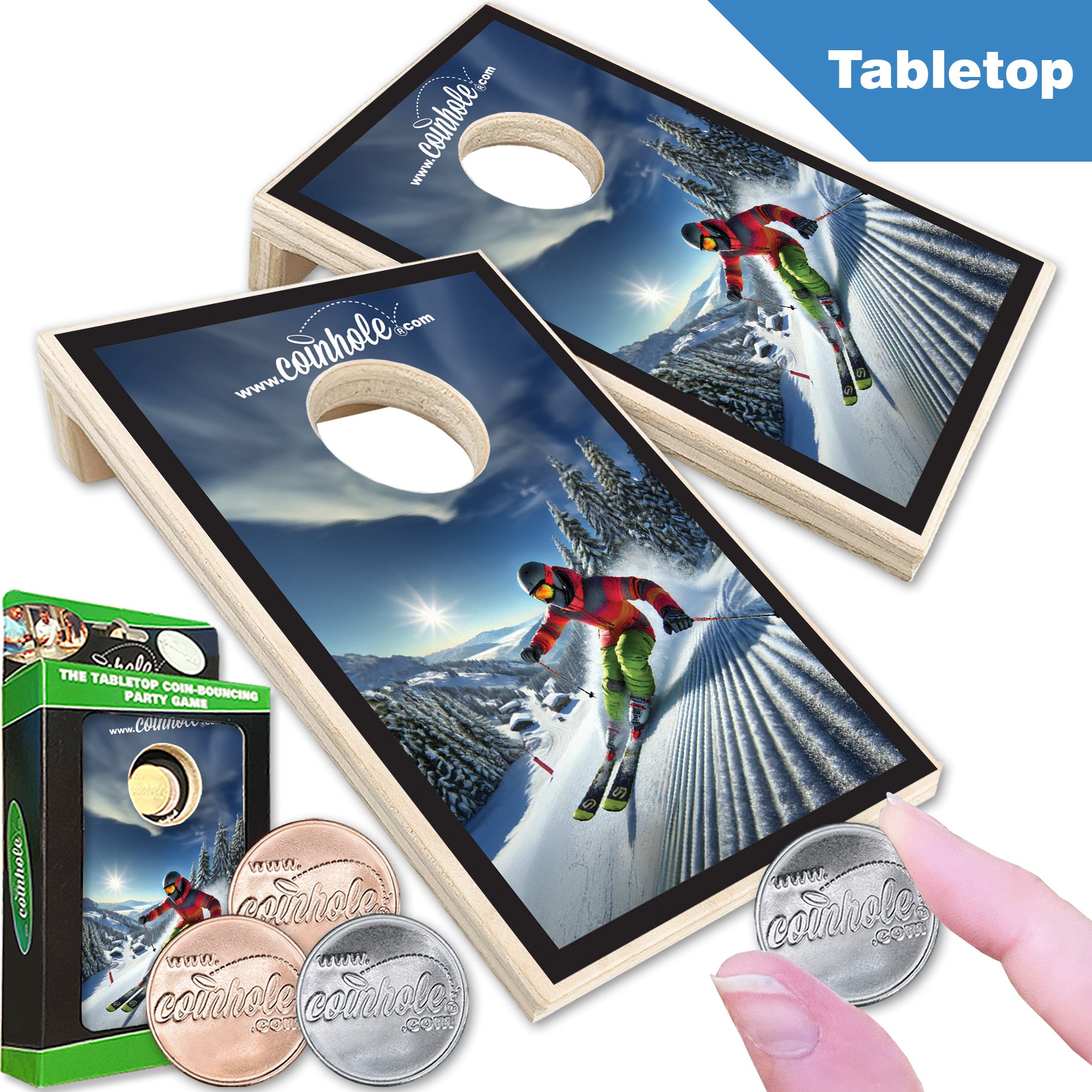 Snow Skiing Coinhole®