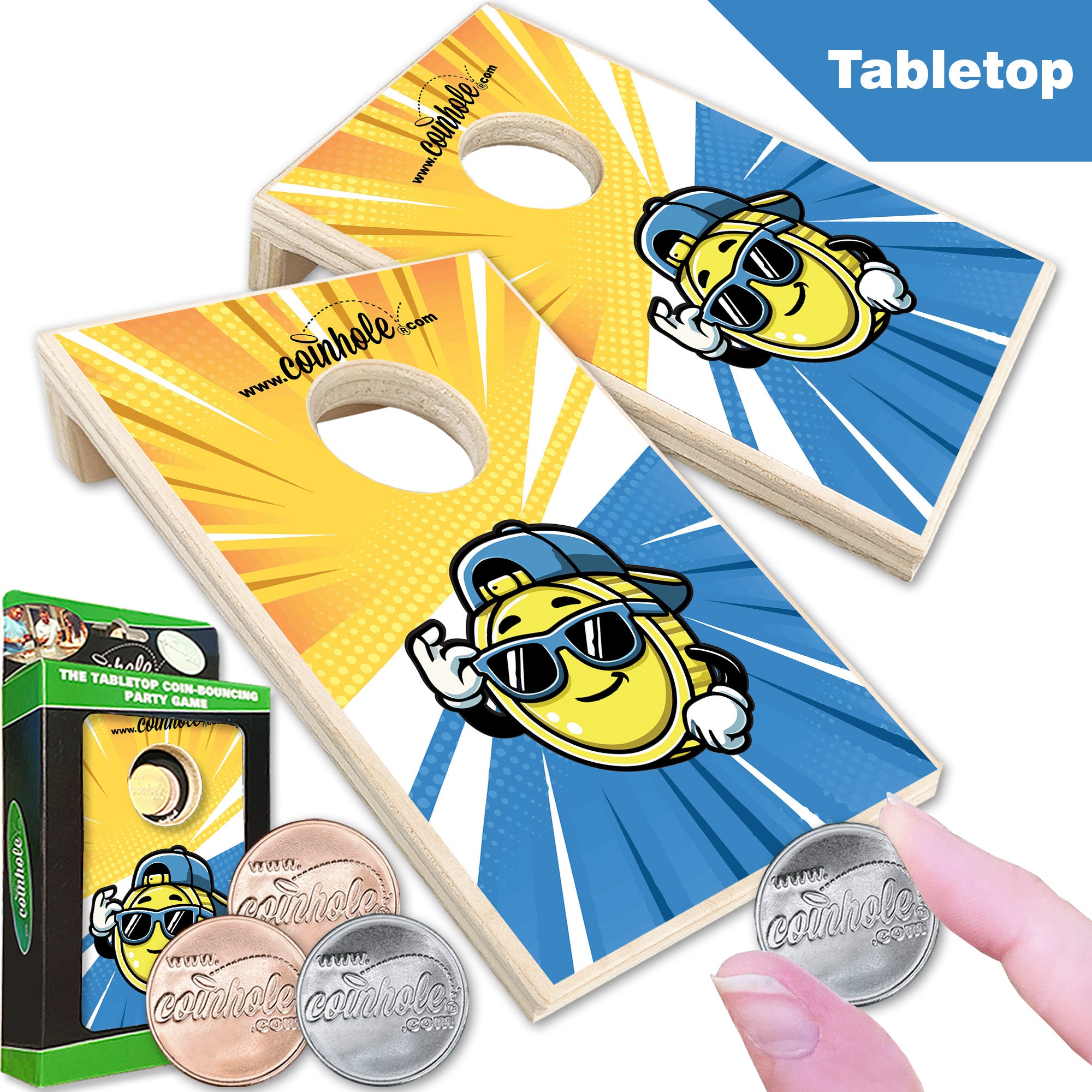 Carl the Coin Mascot Coinhole®