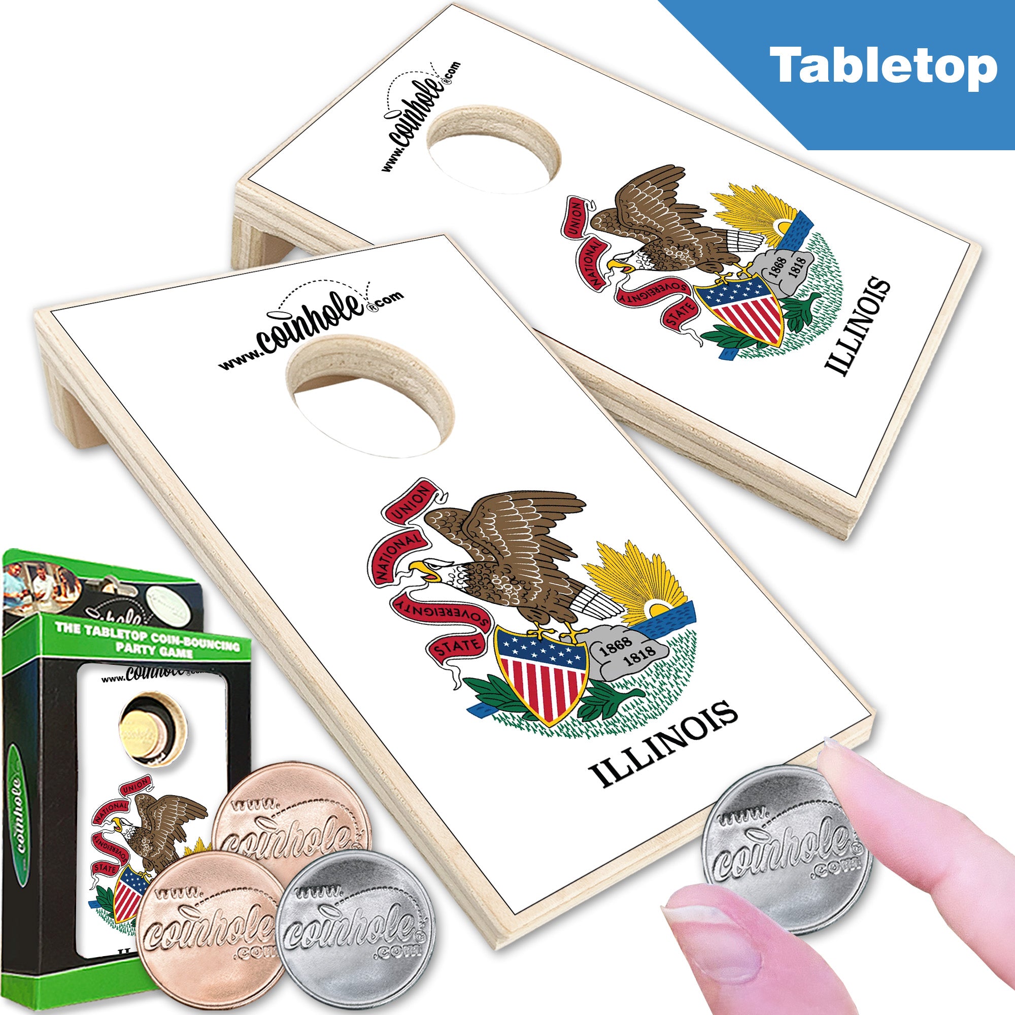 Illinois State Flag Coinhole®