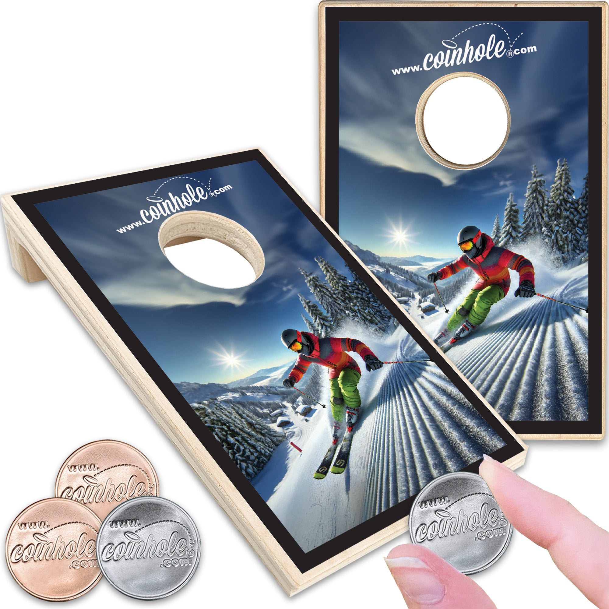 Snow Skiing Coinhole®