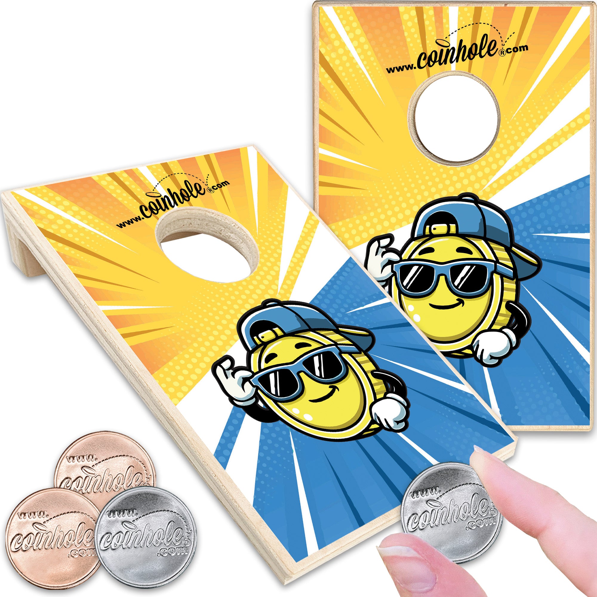 Carl the Coin Mascot Coinhole®