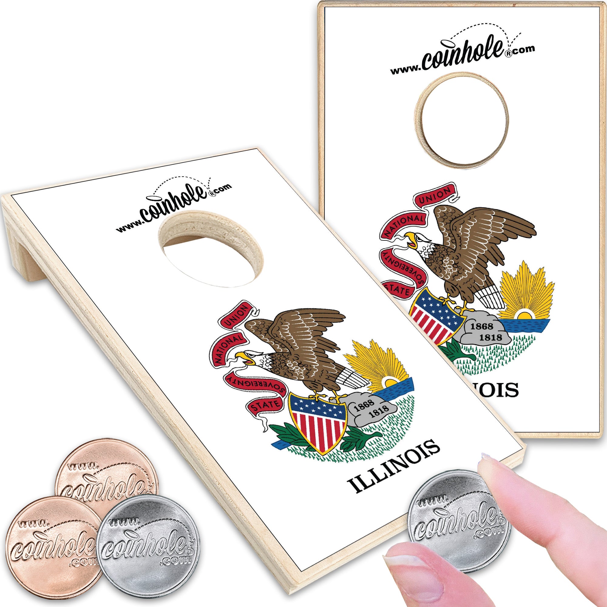Illinois State Flag Coinhole®