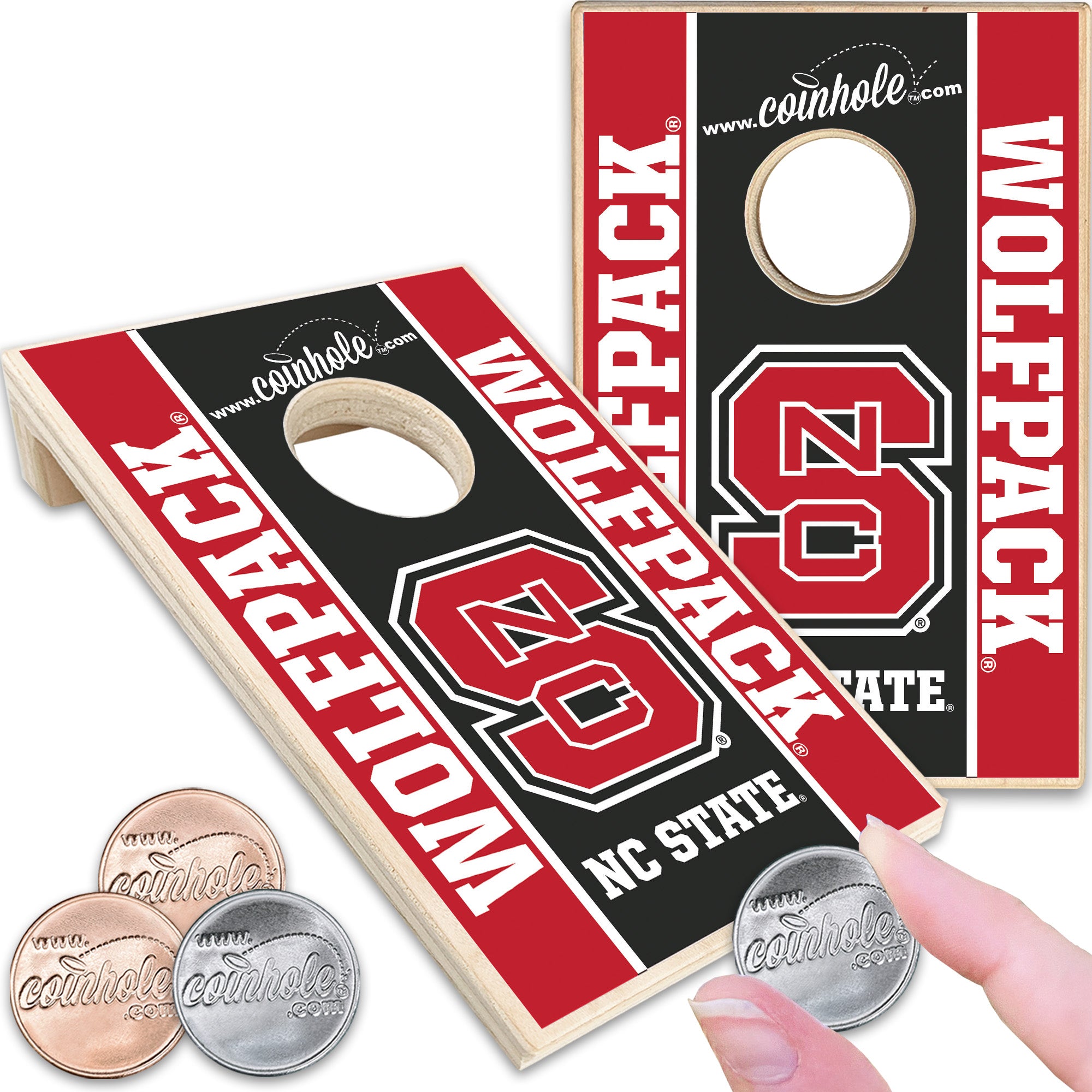NC State S Black Coinhole®