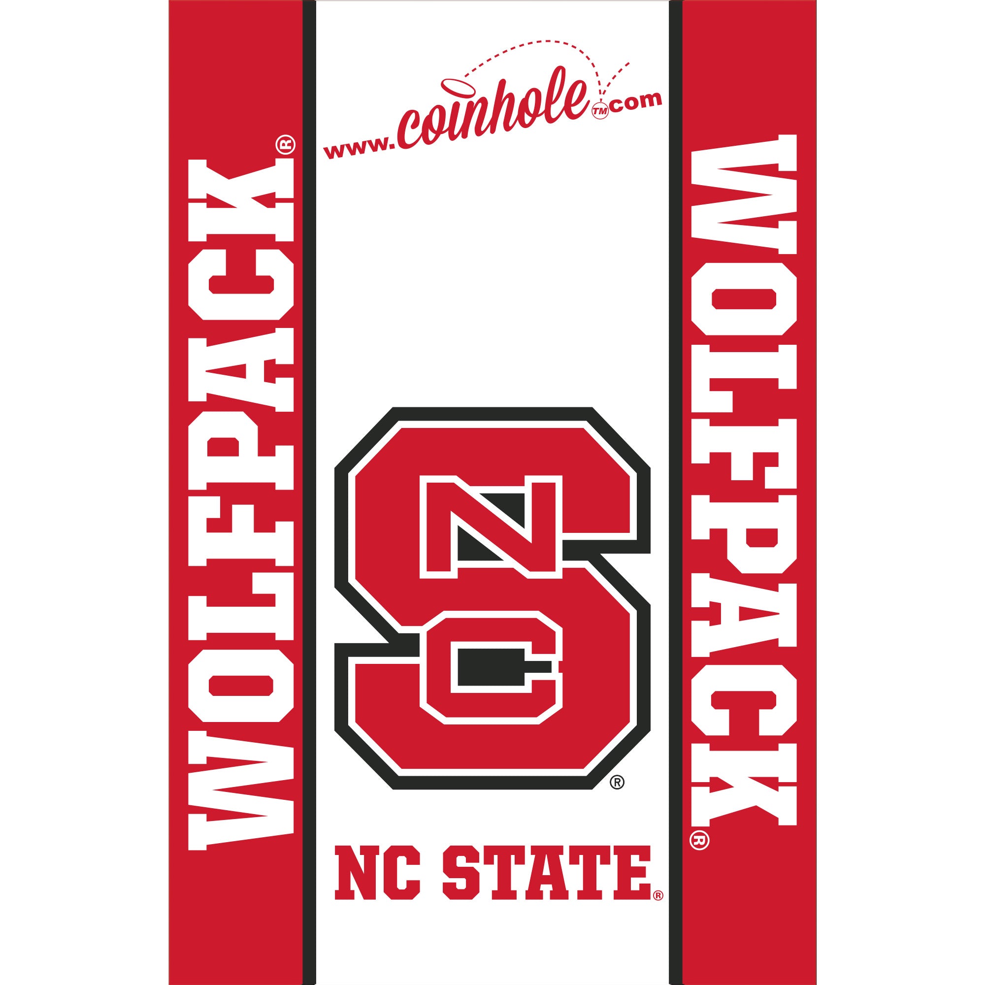 NC State S White Coinhole®