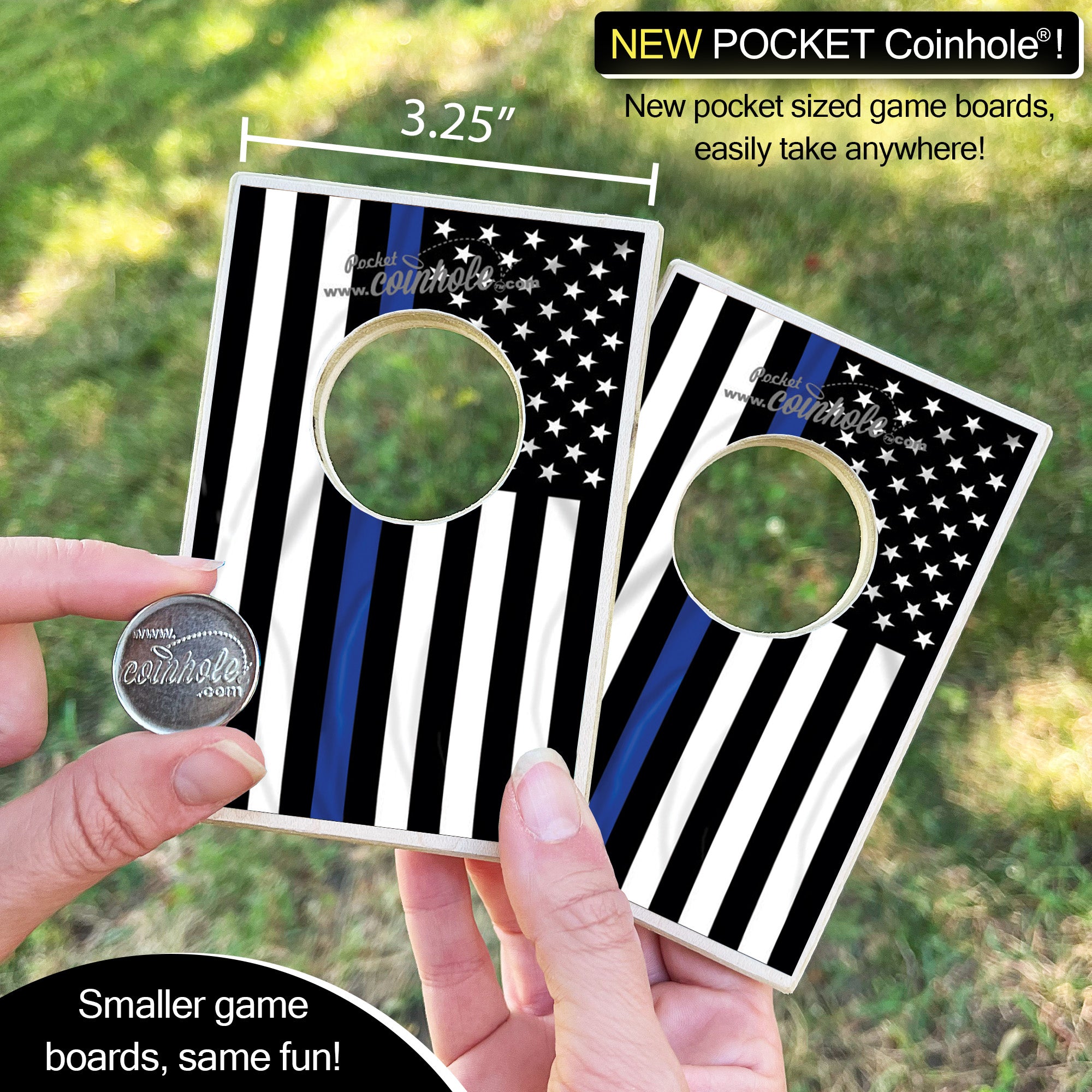 Thin Blue Line Police Coinhole®