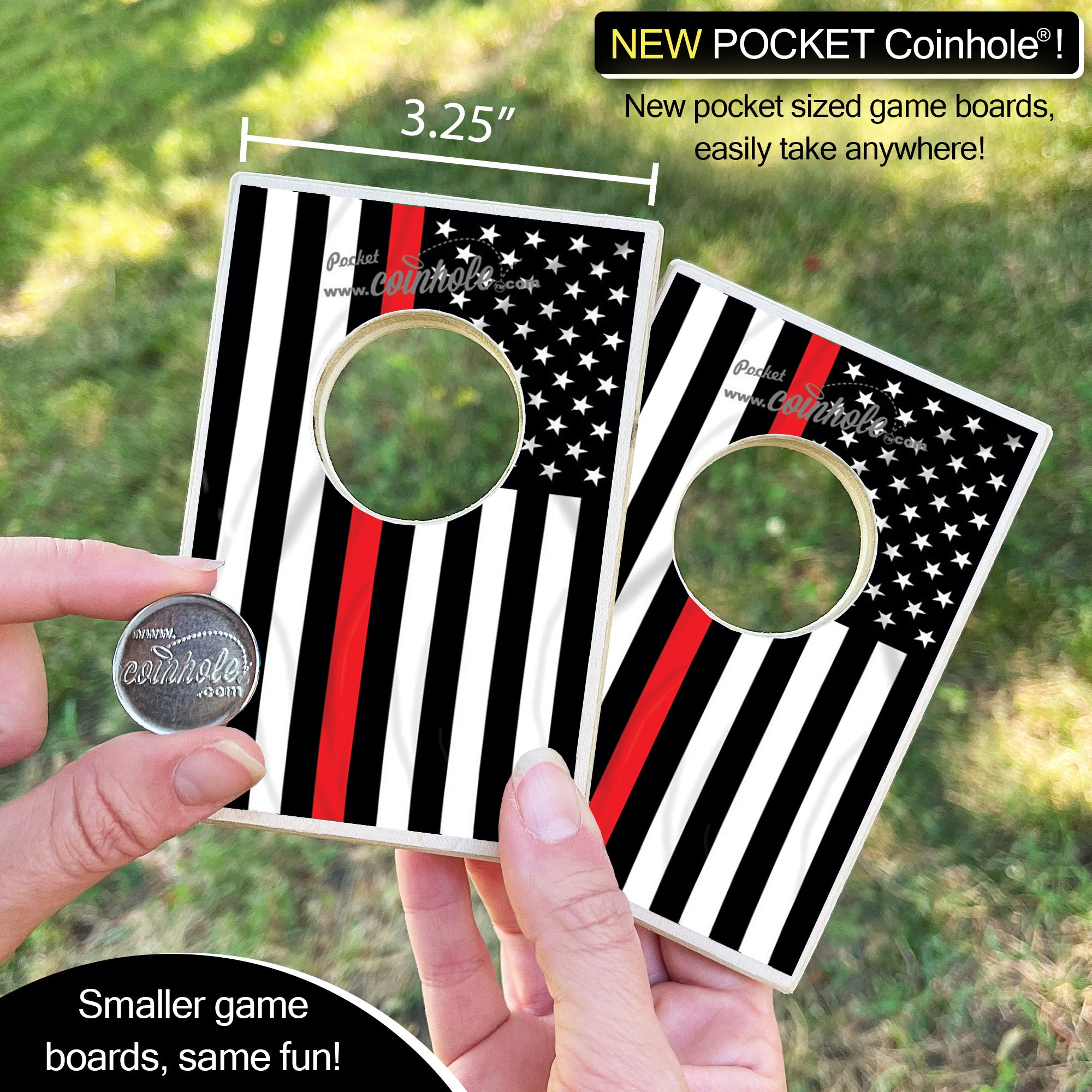 Thin Red Line Fireman Coinhole®