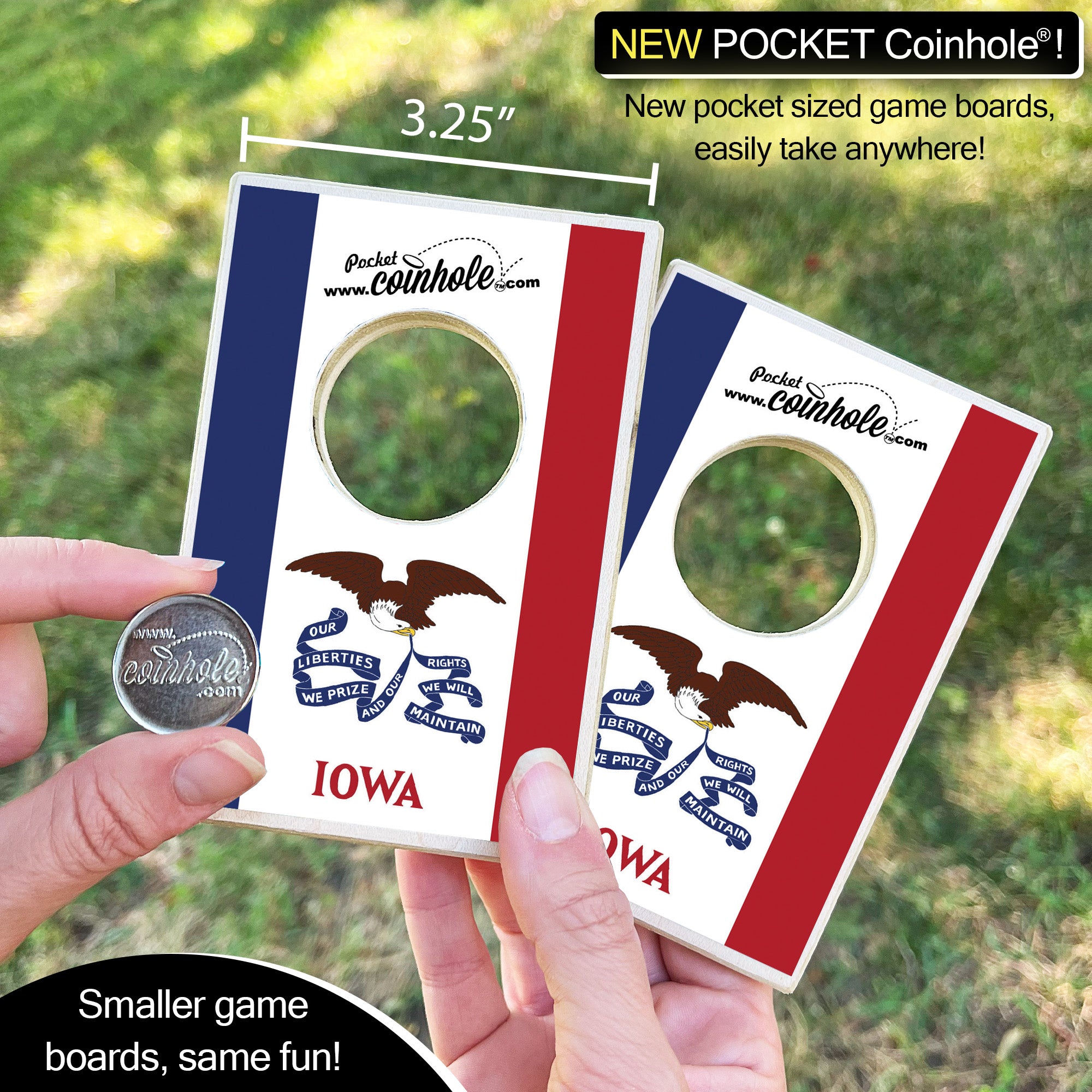 Iowa State Flag Coinhole®